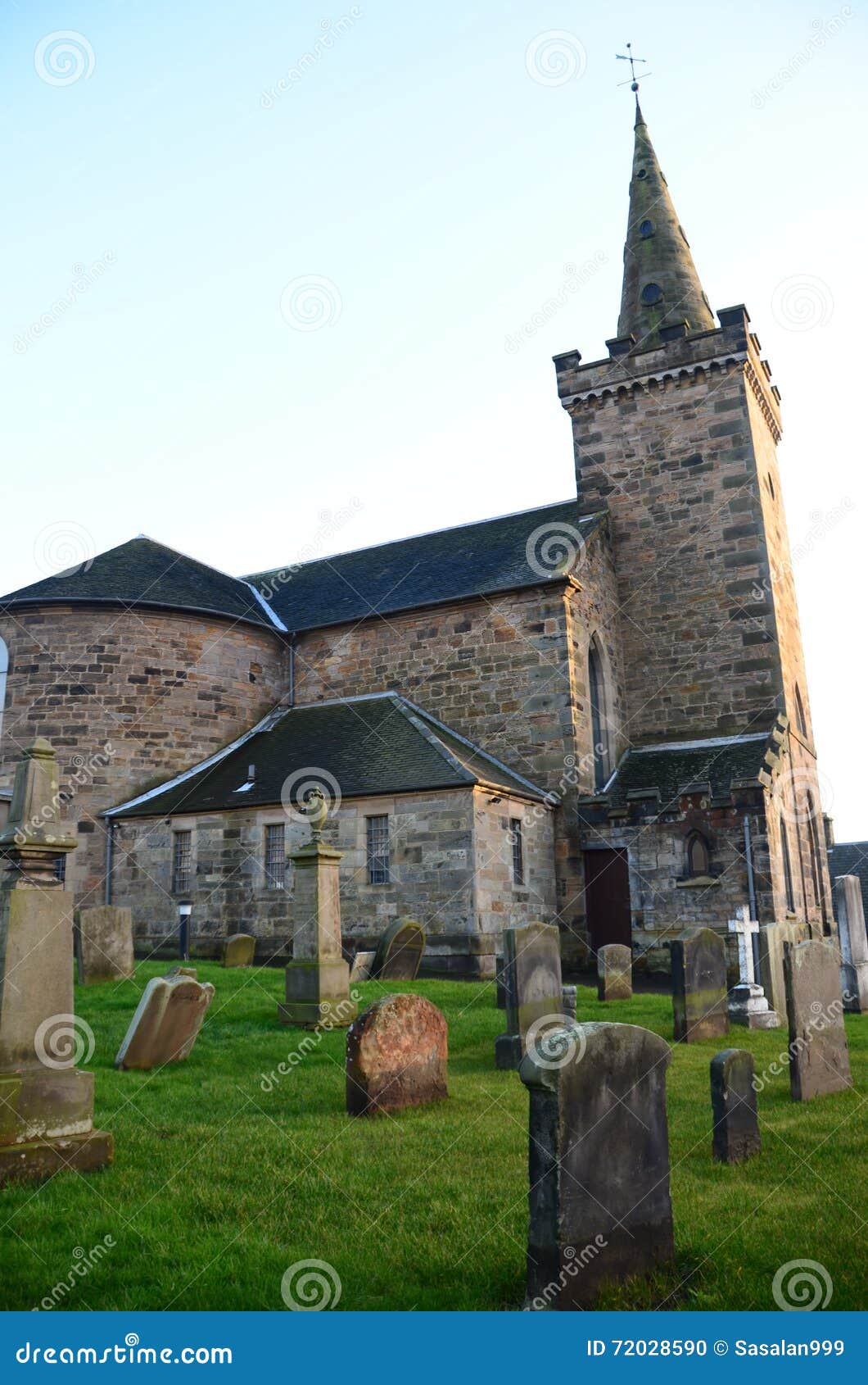 Church and Graveyard stock photo. Image of stone, historic 72028590