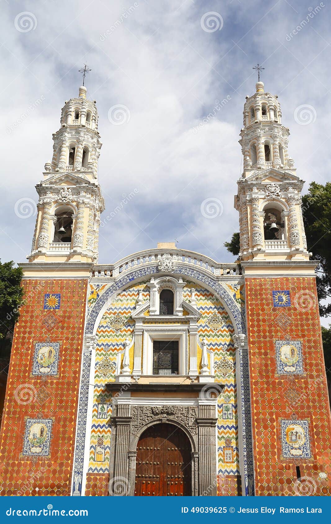 church of virgen de guadalupe in puebla city, mexico i