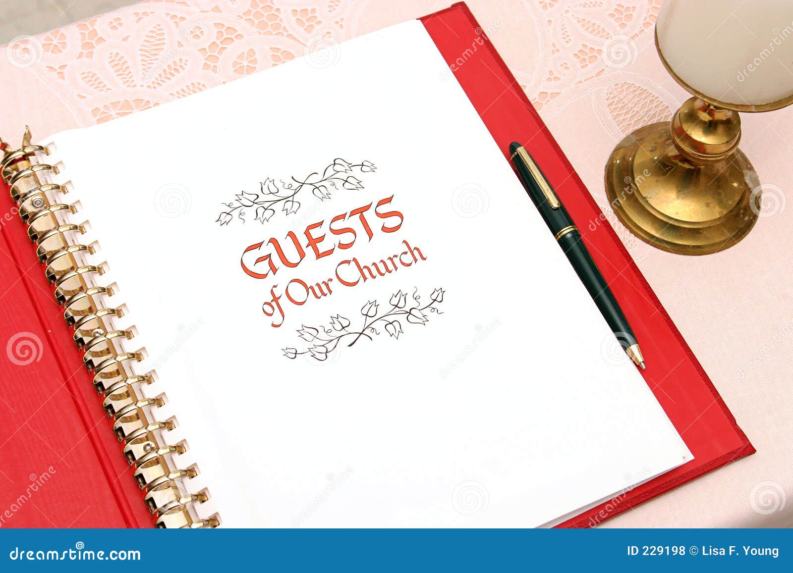 Church Guest Book 1 stock photo. Image of signature, lace 229198