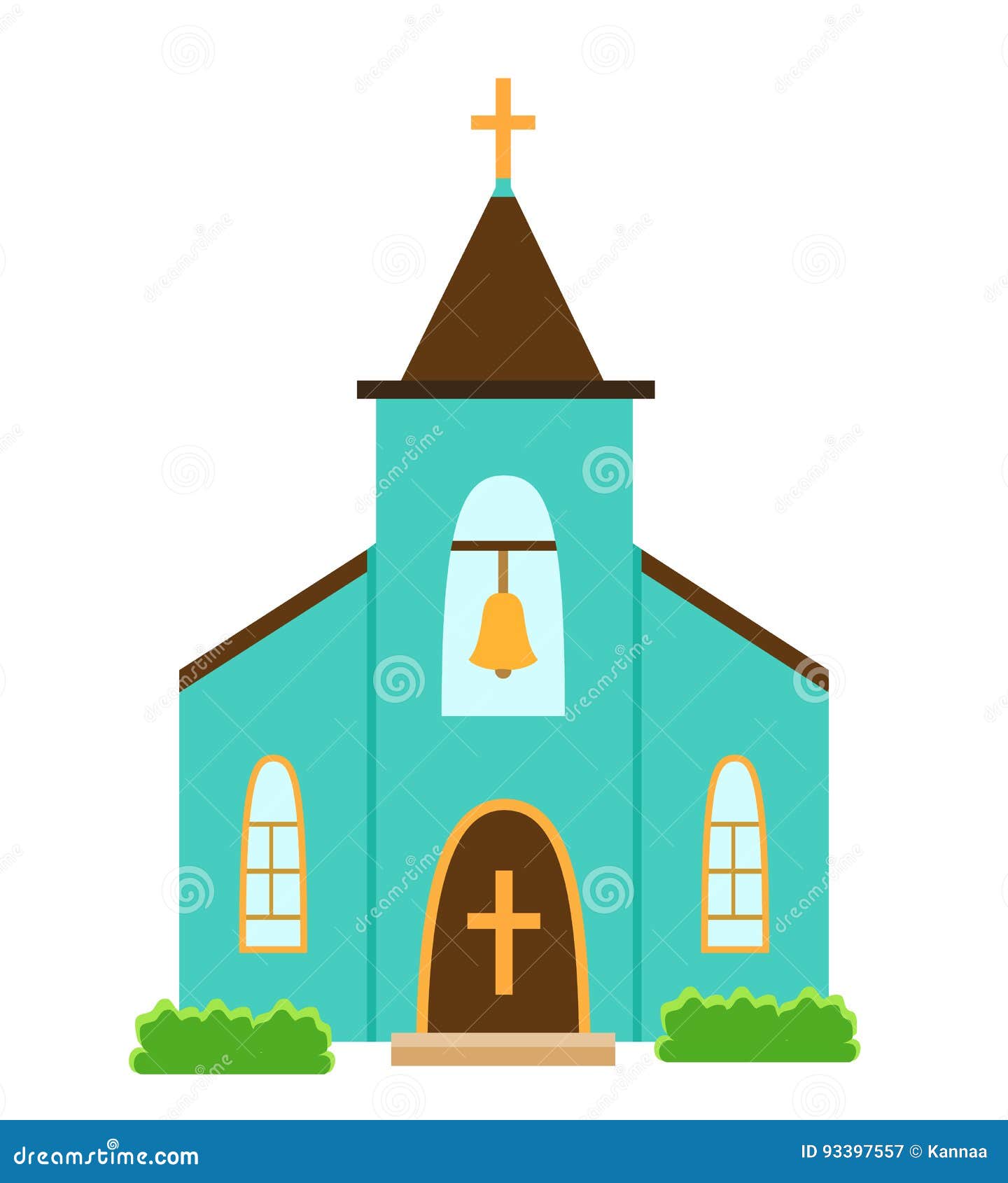 Church Icon Isolated on White Background. Stock Vector - Illustration of  hope, background: 93397557