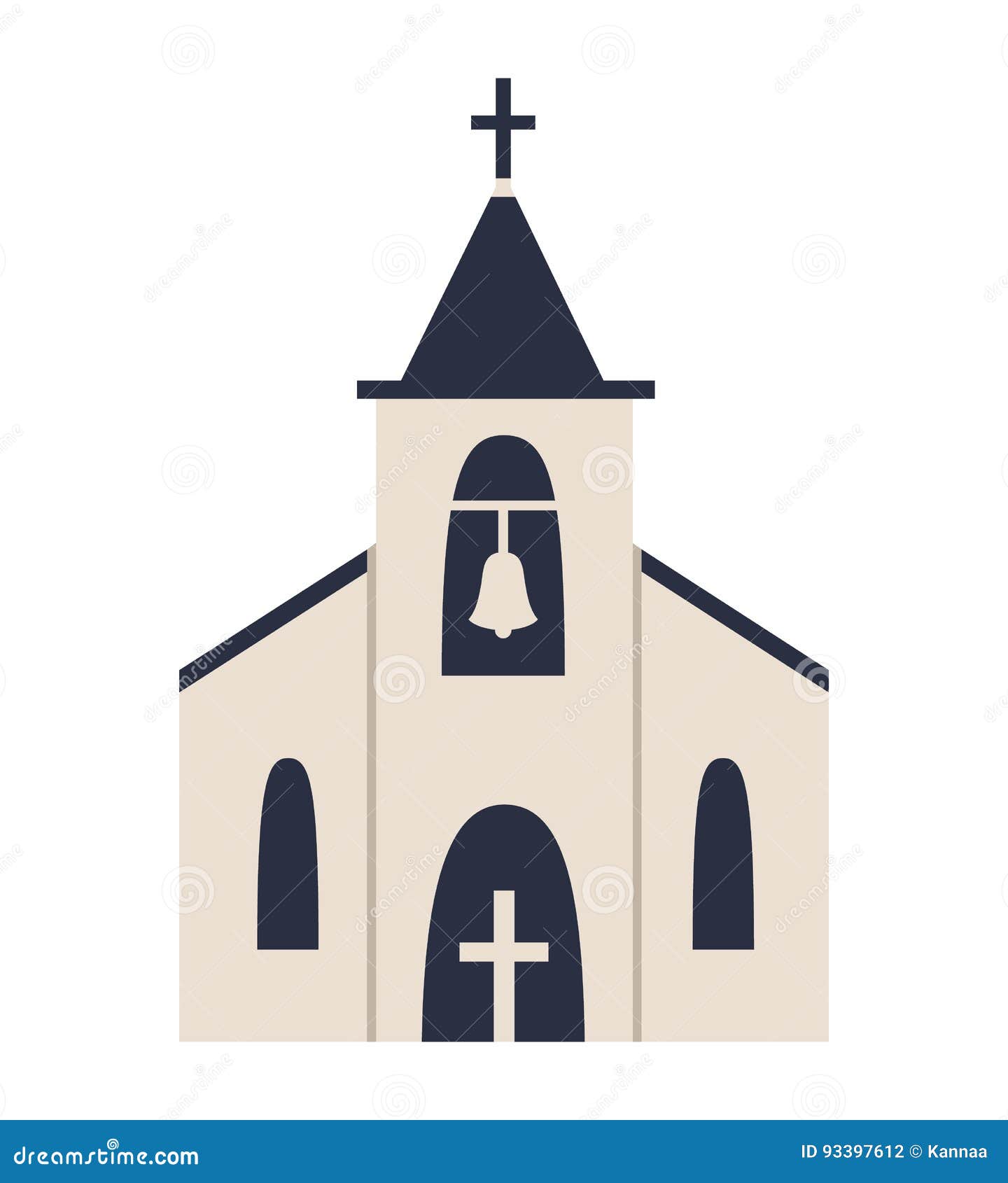 Church Icon Isolated on White Background. Stock Vector - Illustration of landmark, bell: 93397612 Church Icon Isolated on White Background. Stock Vector - Illustration of landmark, bell: 93397612