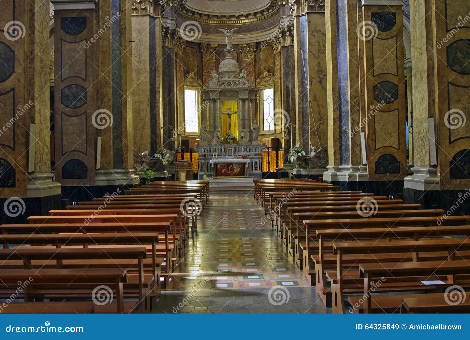 Chiesa Della Madonna Della Libera Church Interior in Pratola Peligna Stock Image - Image of aquila