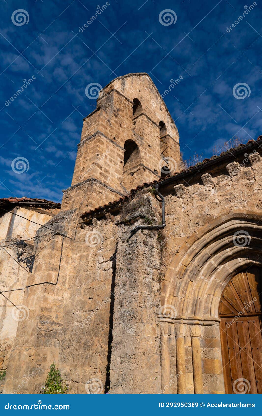 church in lower part of frias spain
