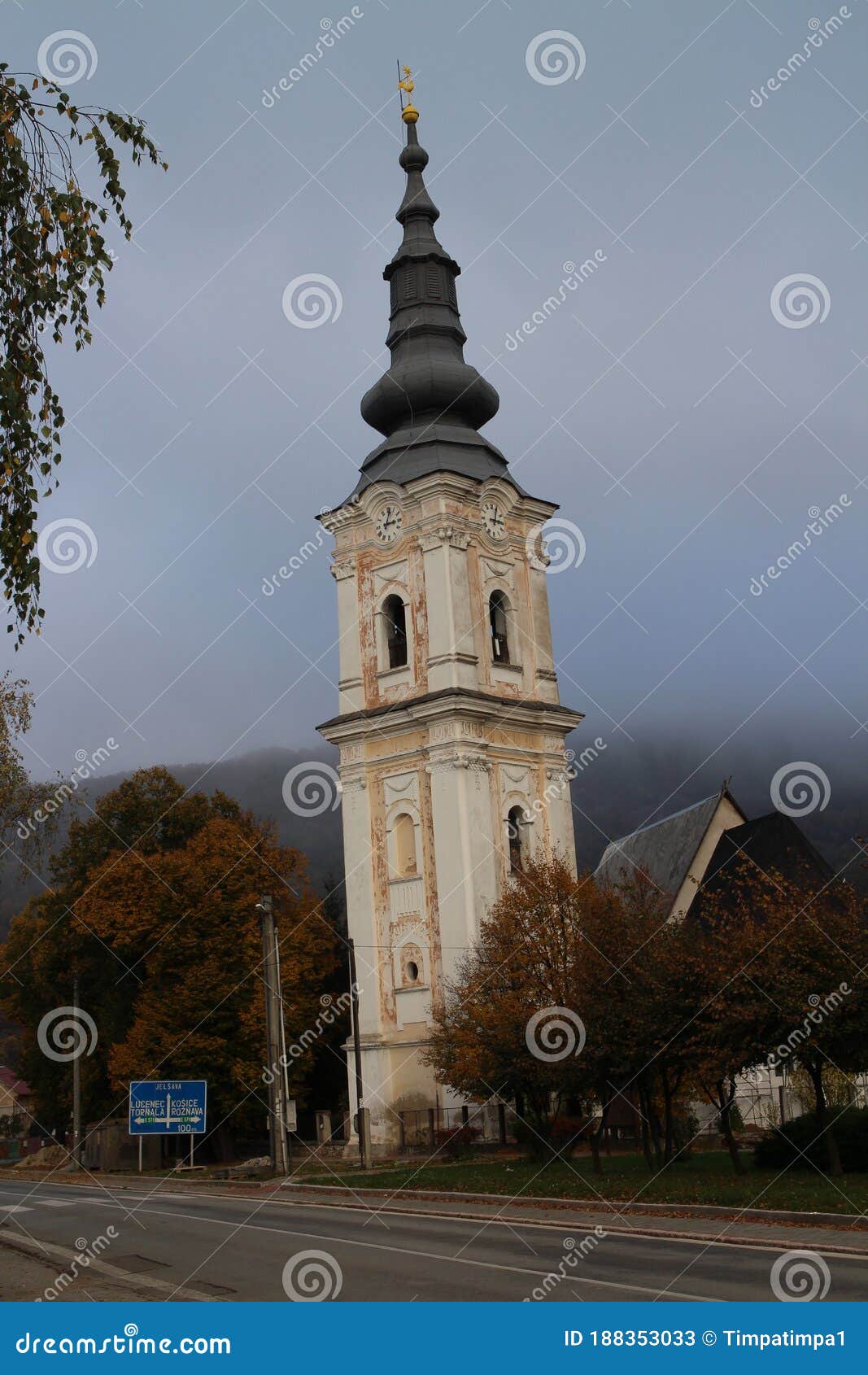 church in the main square of pleÃÂ¡ivec, slovakia