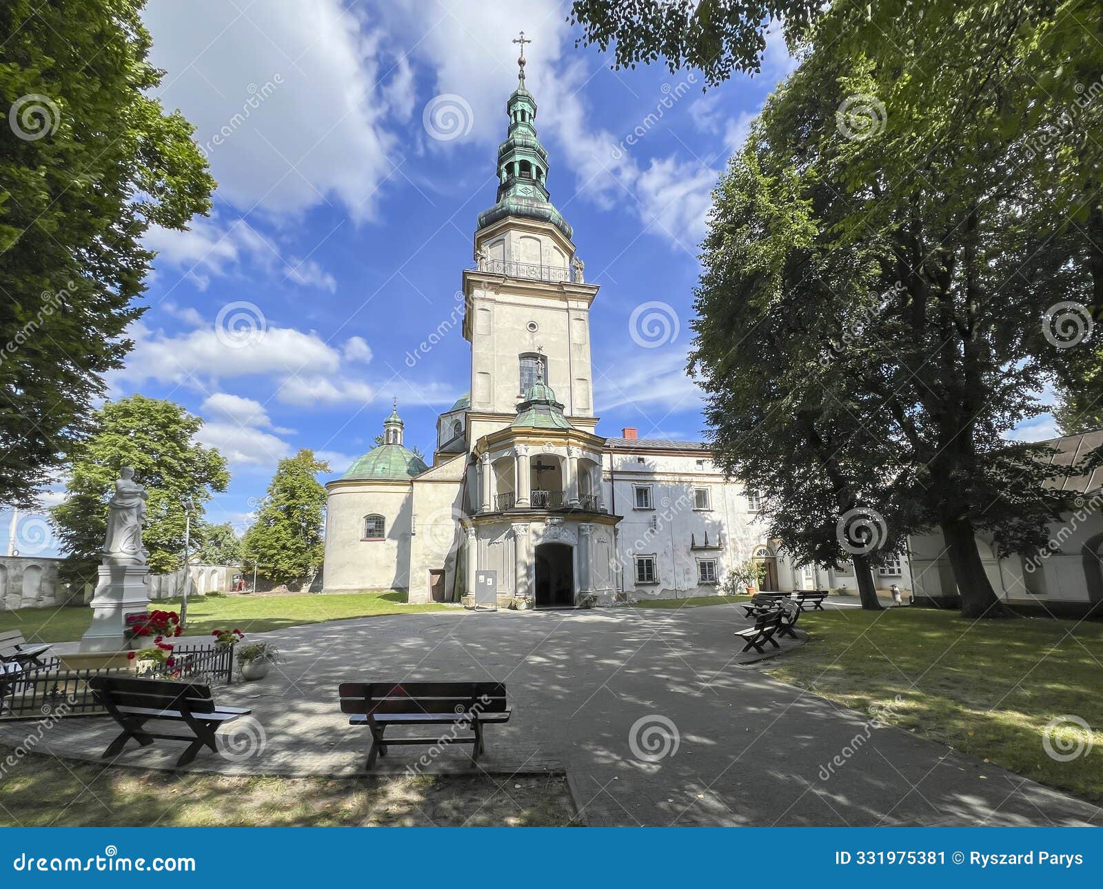 church and monastery of dominican nuns in swieta anna in poland