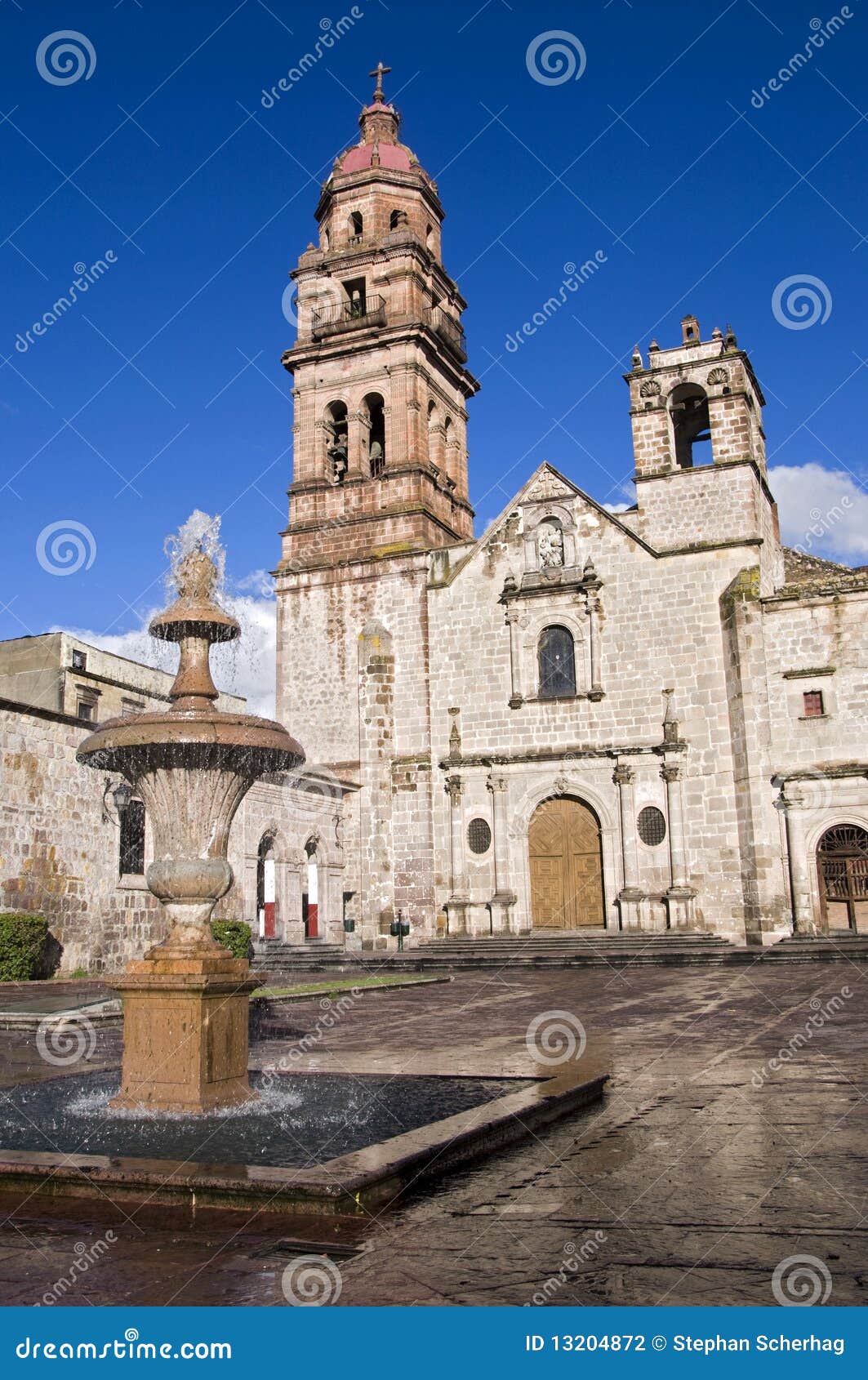 Church in Morelia, Mexico stock photo. Image of architecture 13204872