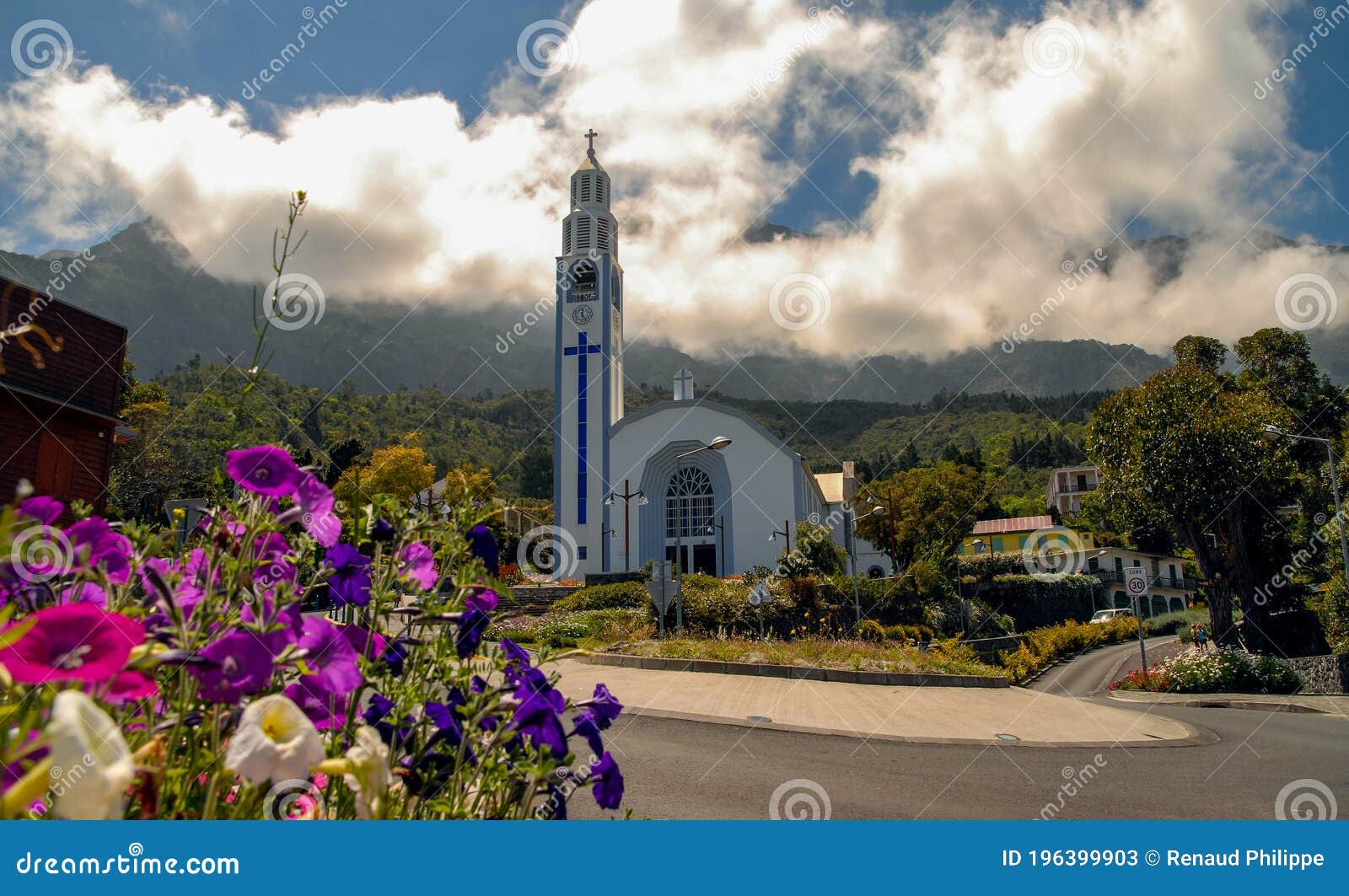 church in the mountains, cilaos, rÃÂ©union island