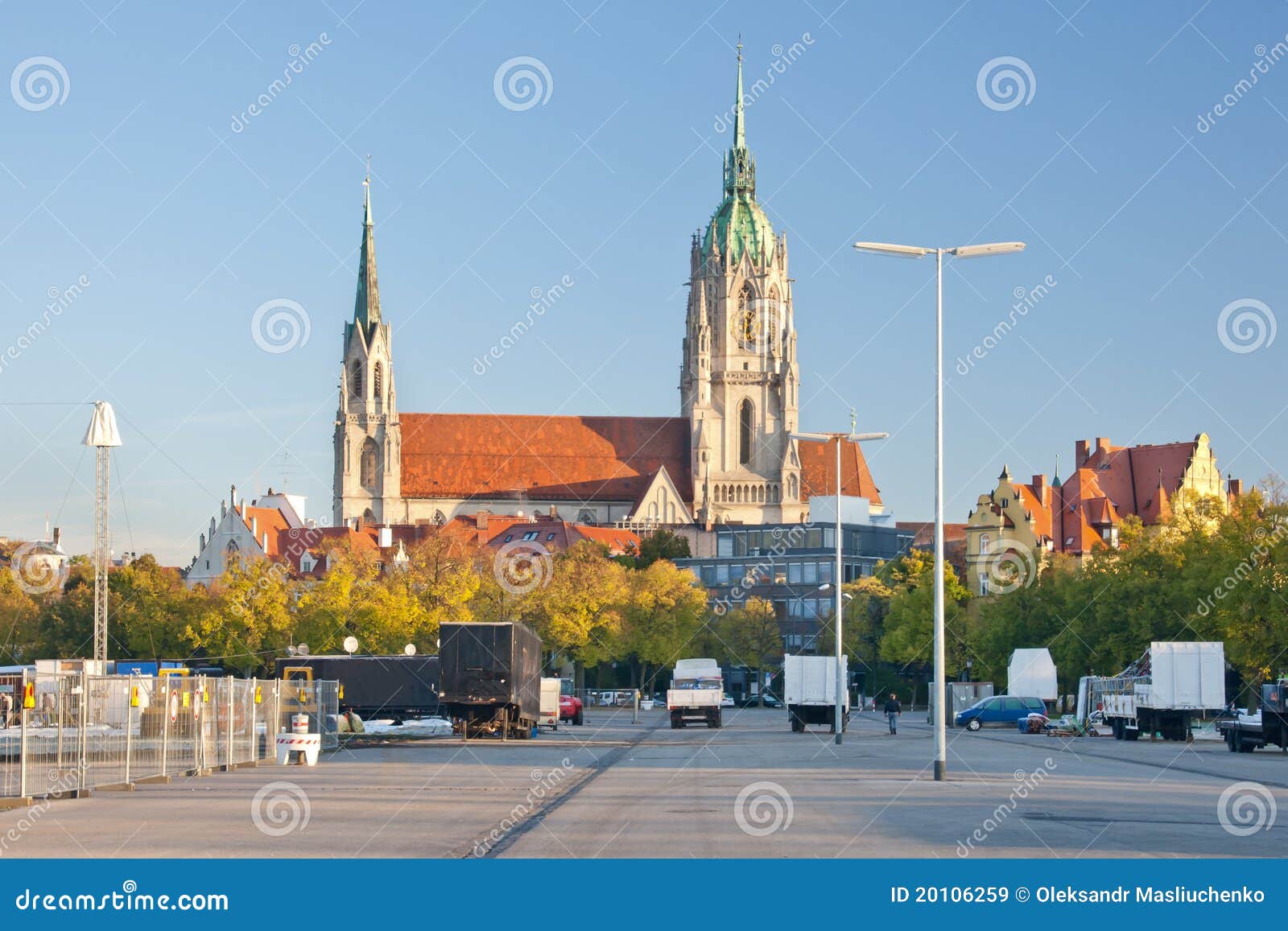 Church in Munich stock image. Image of vibrant, beautiful - 20106259