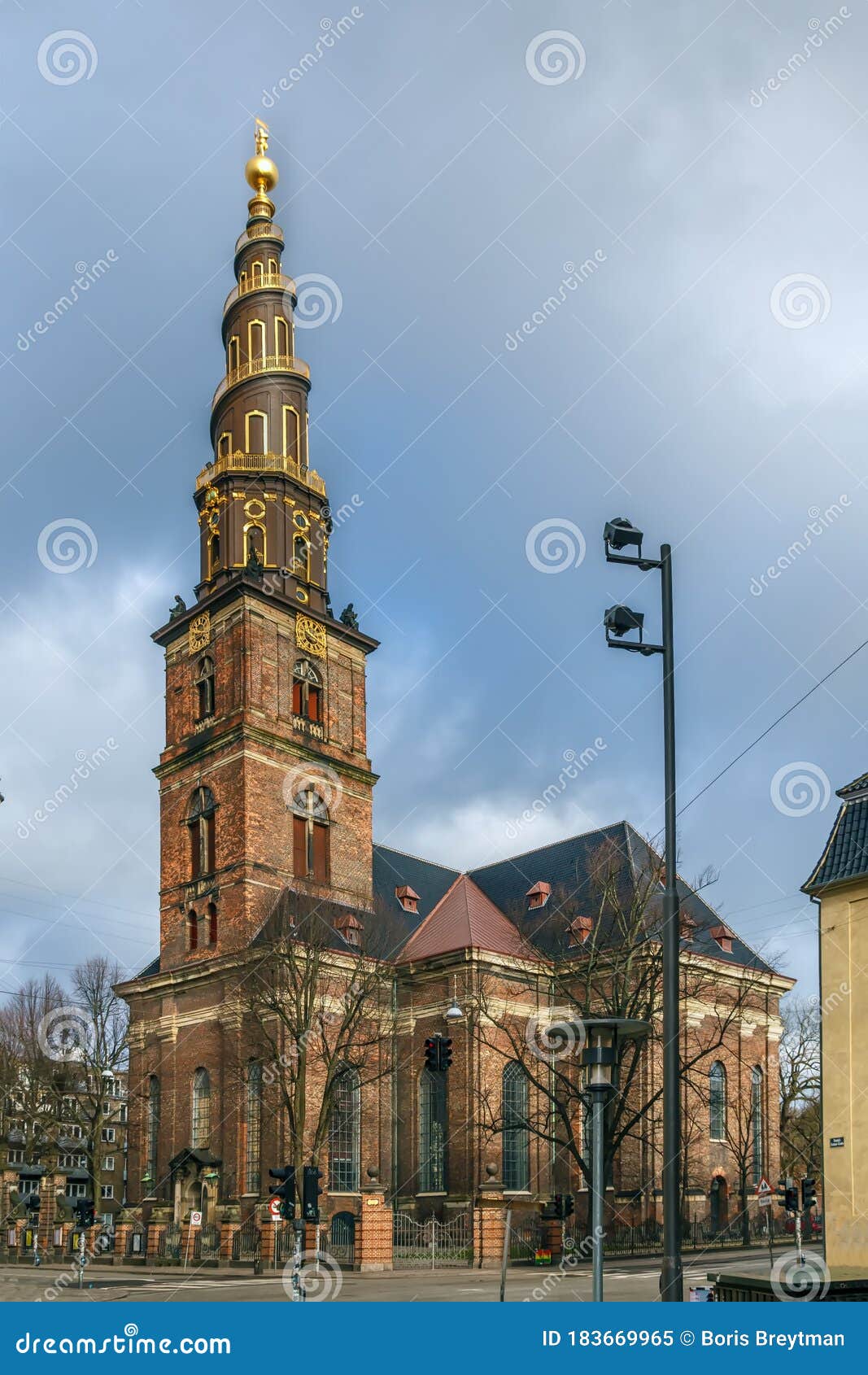Church of Our Saviour, Copenhagen, Denmark Stock Image Image of kirke