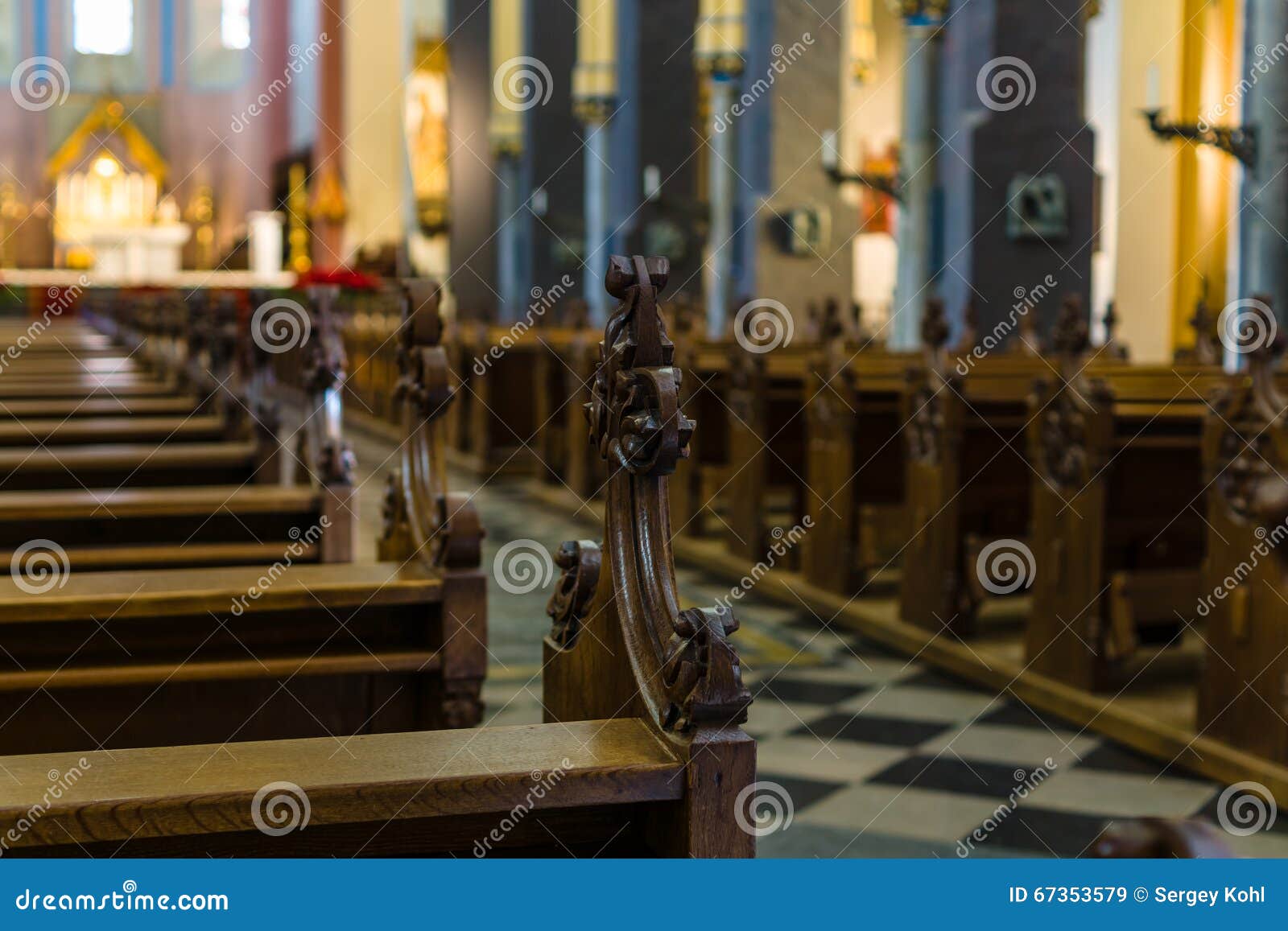 Church Pews stock image. Image of christianity, bench 67353579