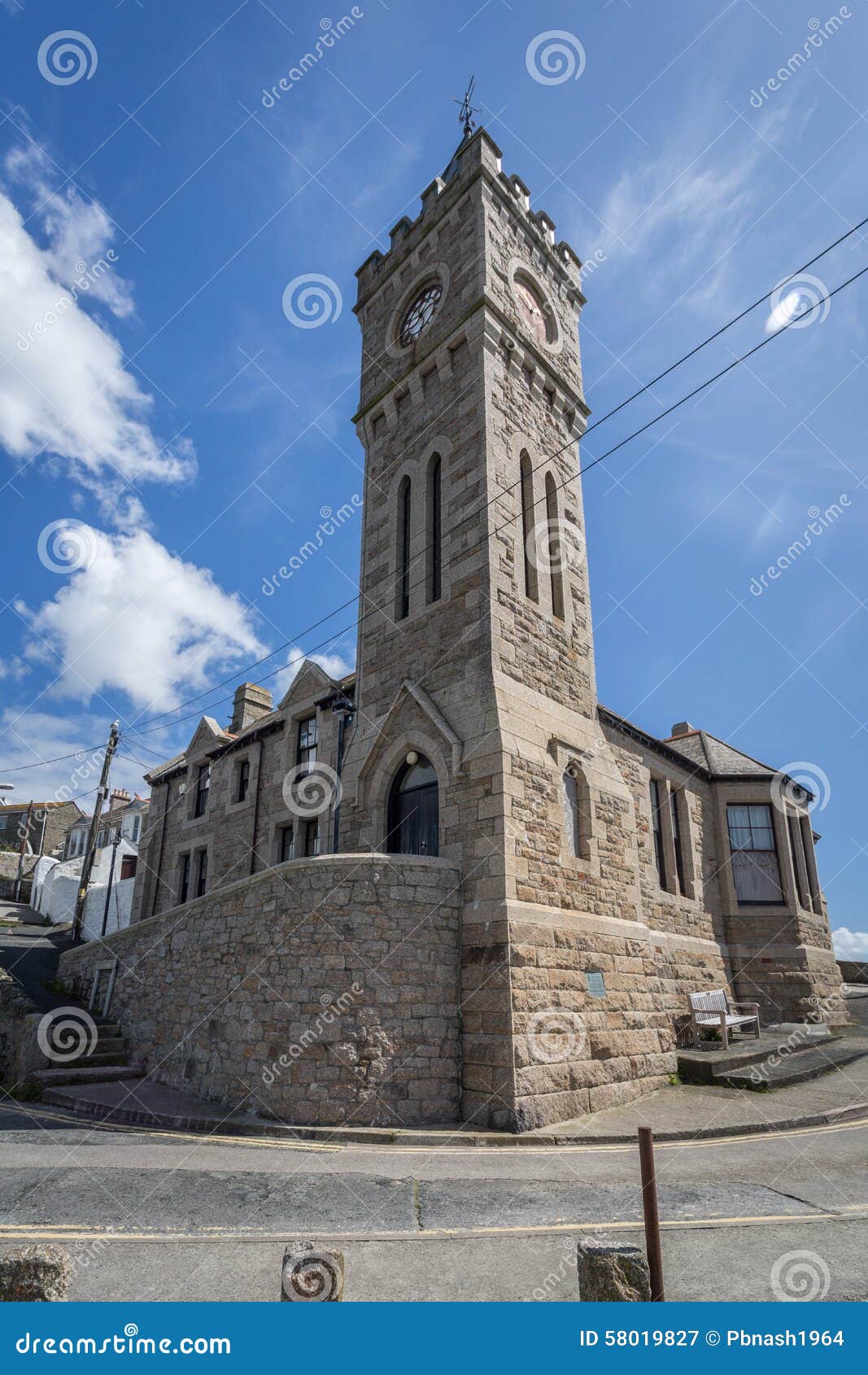 Church in Porthleven Harbour Stock Image Image of historic, coast