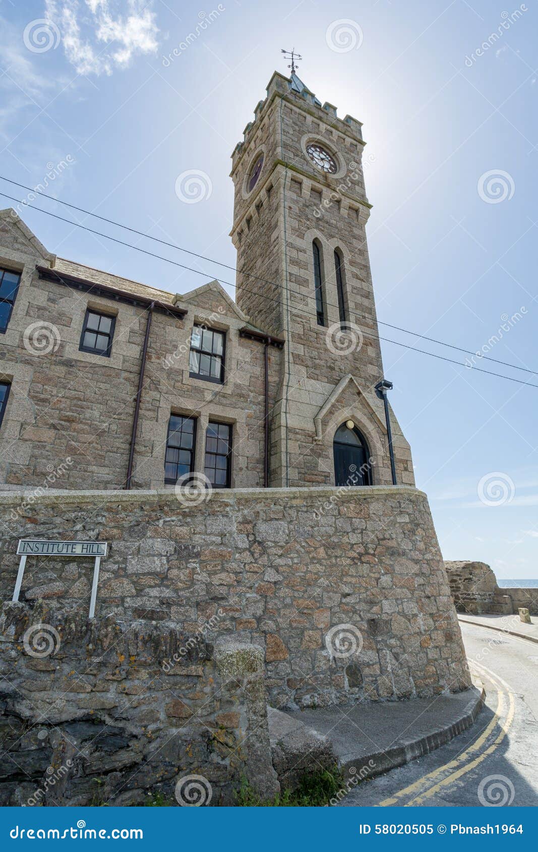 Church in Porthleven Harbour Stock Image Image of england, rock 58020505