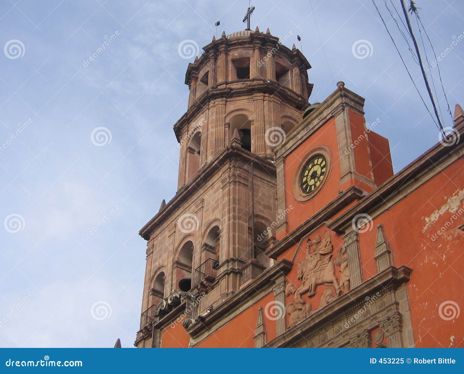 Church Queretaro,Mexico stock image. Image of mexico, trip 453225
