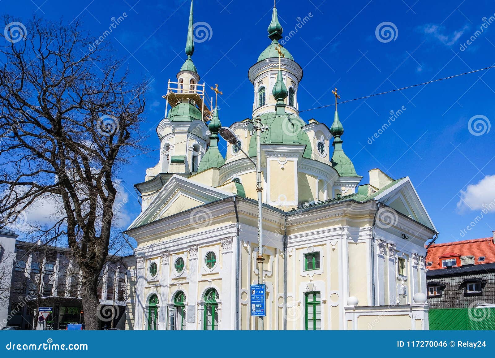 Estonia - City of - St.Catherine`s Church in Parnu - Showplace Stock Photo - Image of eesti, religion: 117270046