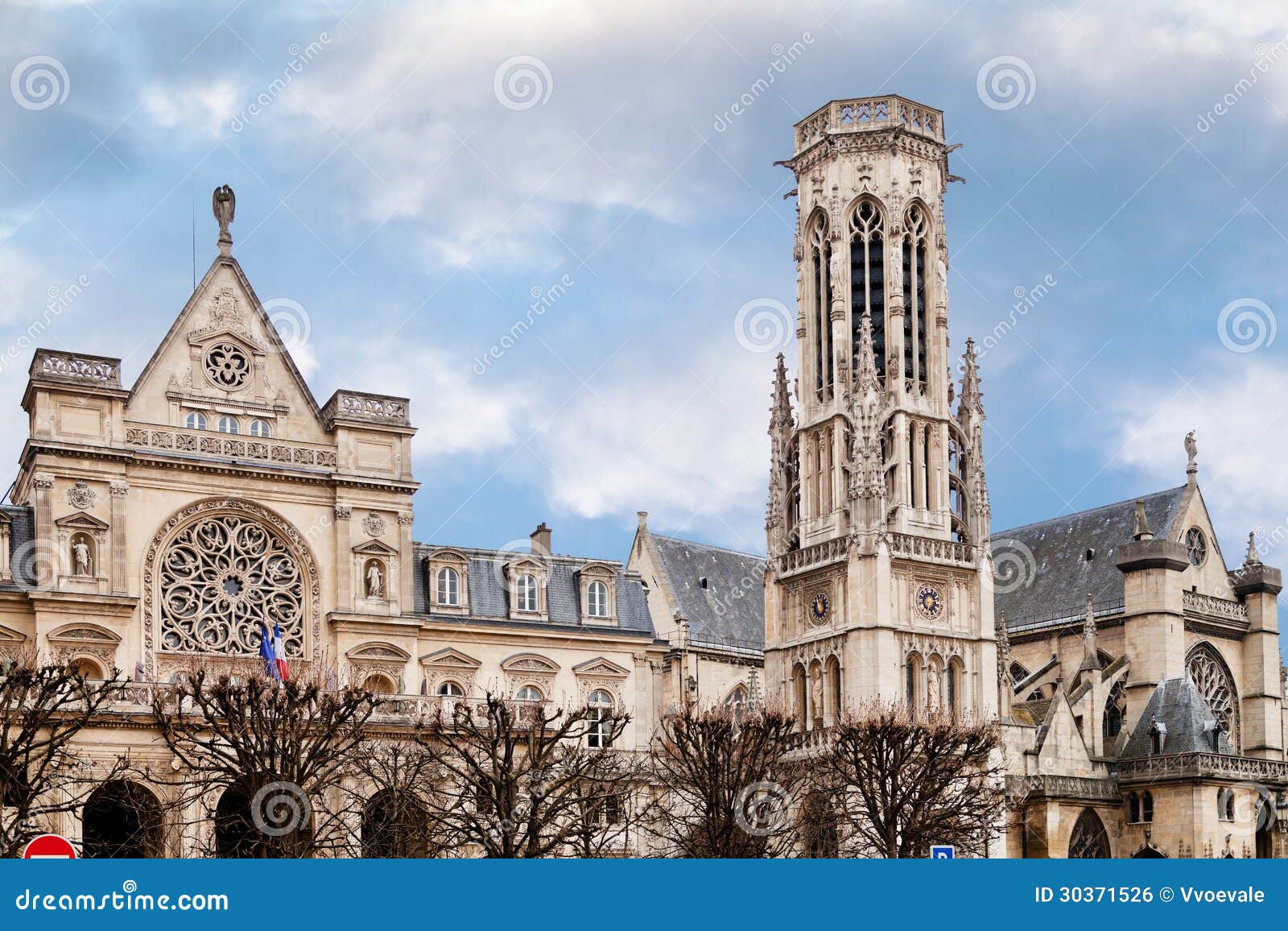 Church of SaintGermainl Auxerrois in Paris Stock Photo Image of