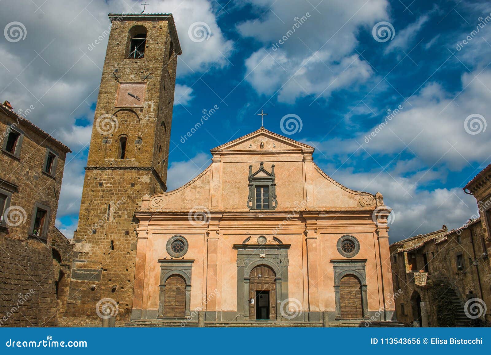 church of san donato in the main piazza in civita di bagnoregio