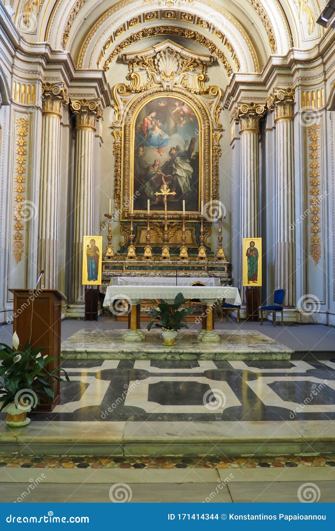 church of san gregorio magno al celio in rome, italy