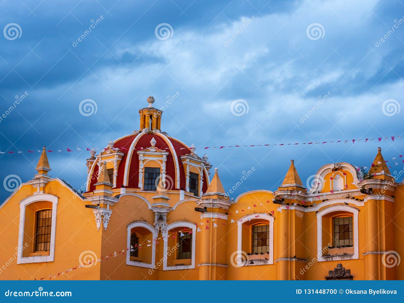 church of san pedro apostol in cholula, puebla, mexico