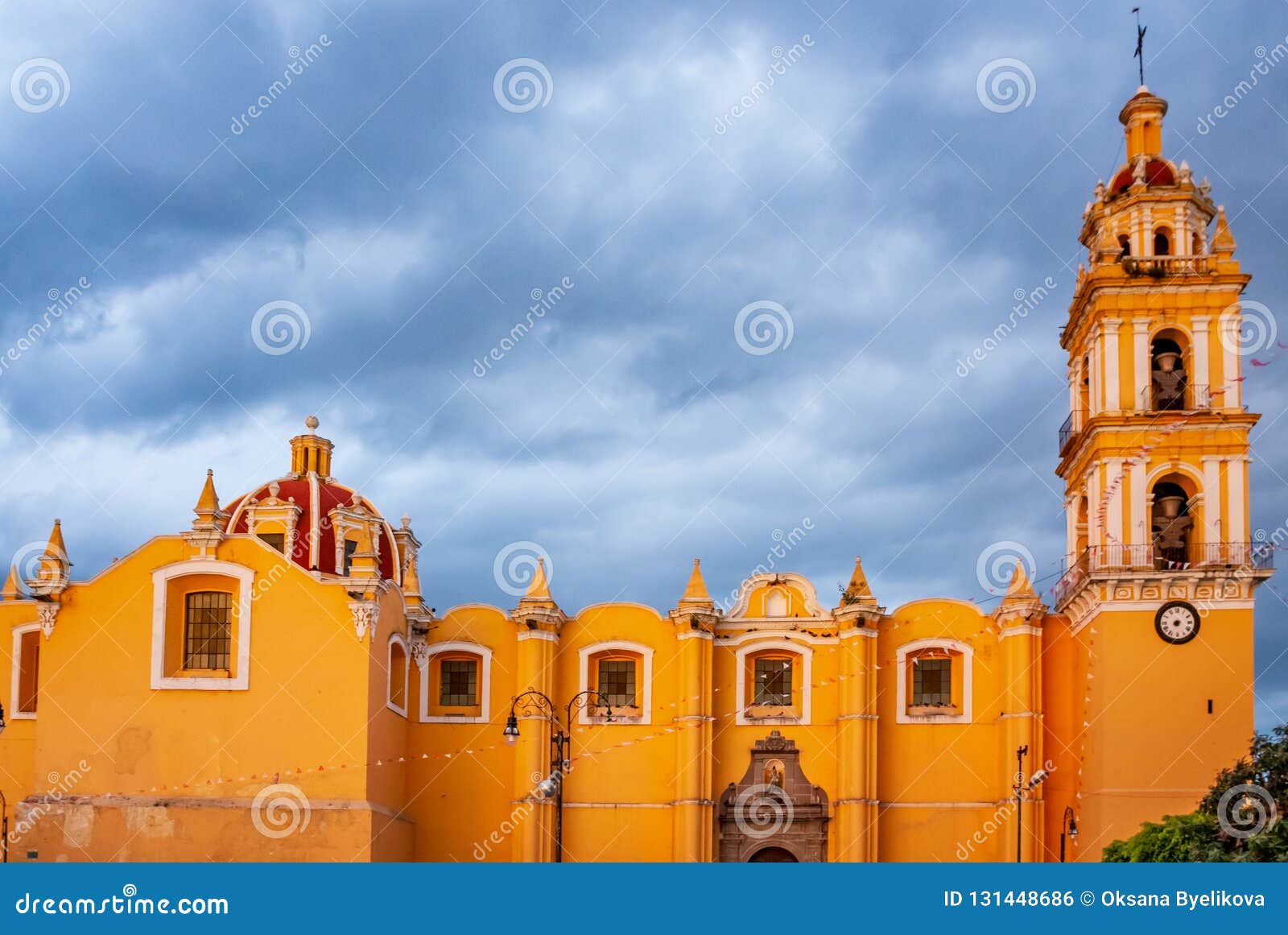 church of san pedro apostol in cholula, puebla, mexico