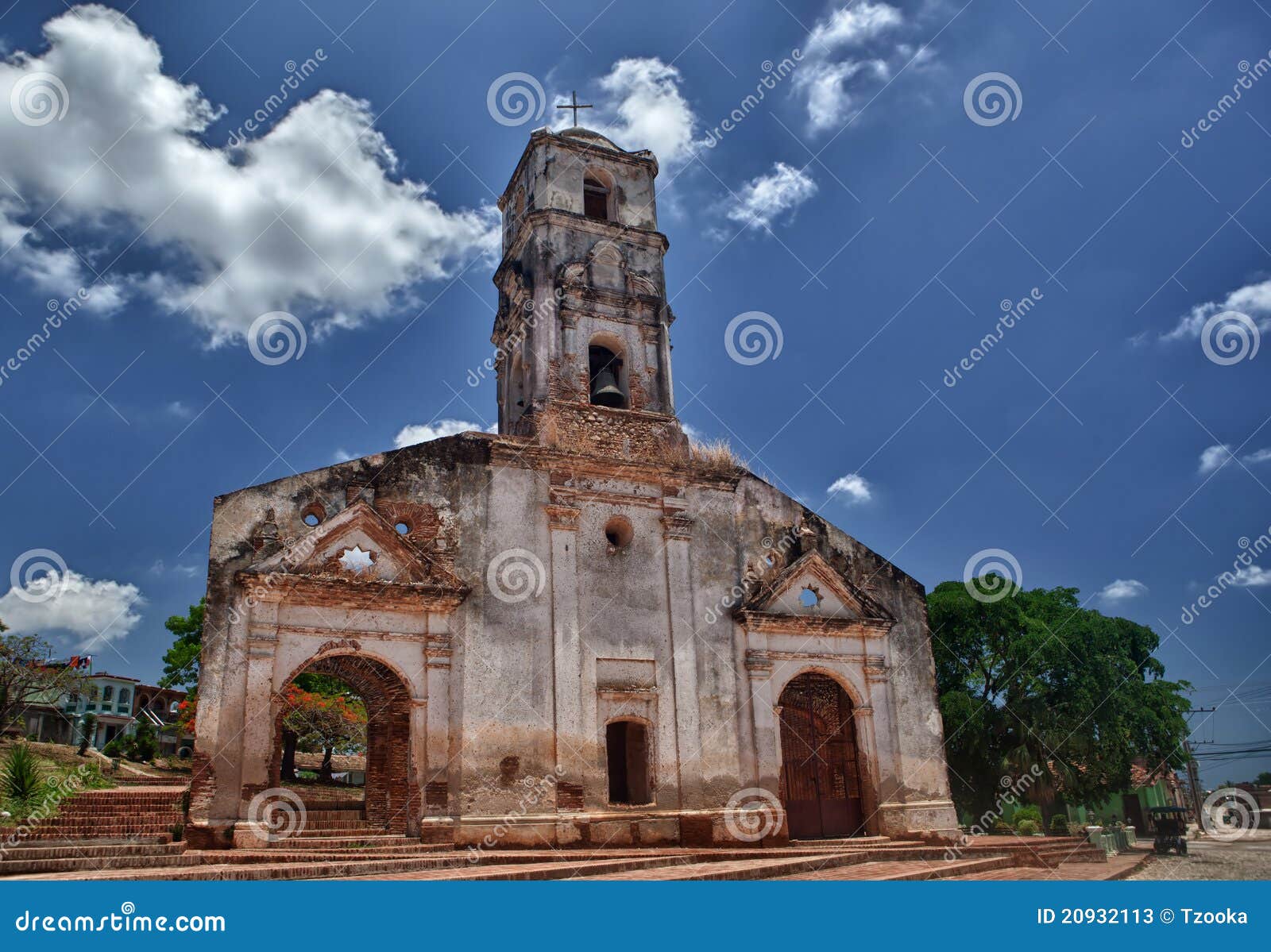 church of santa ana in trinidad, cuba.