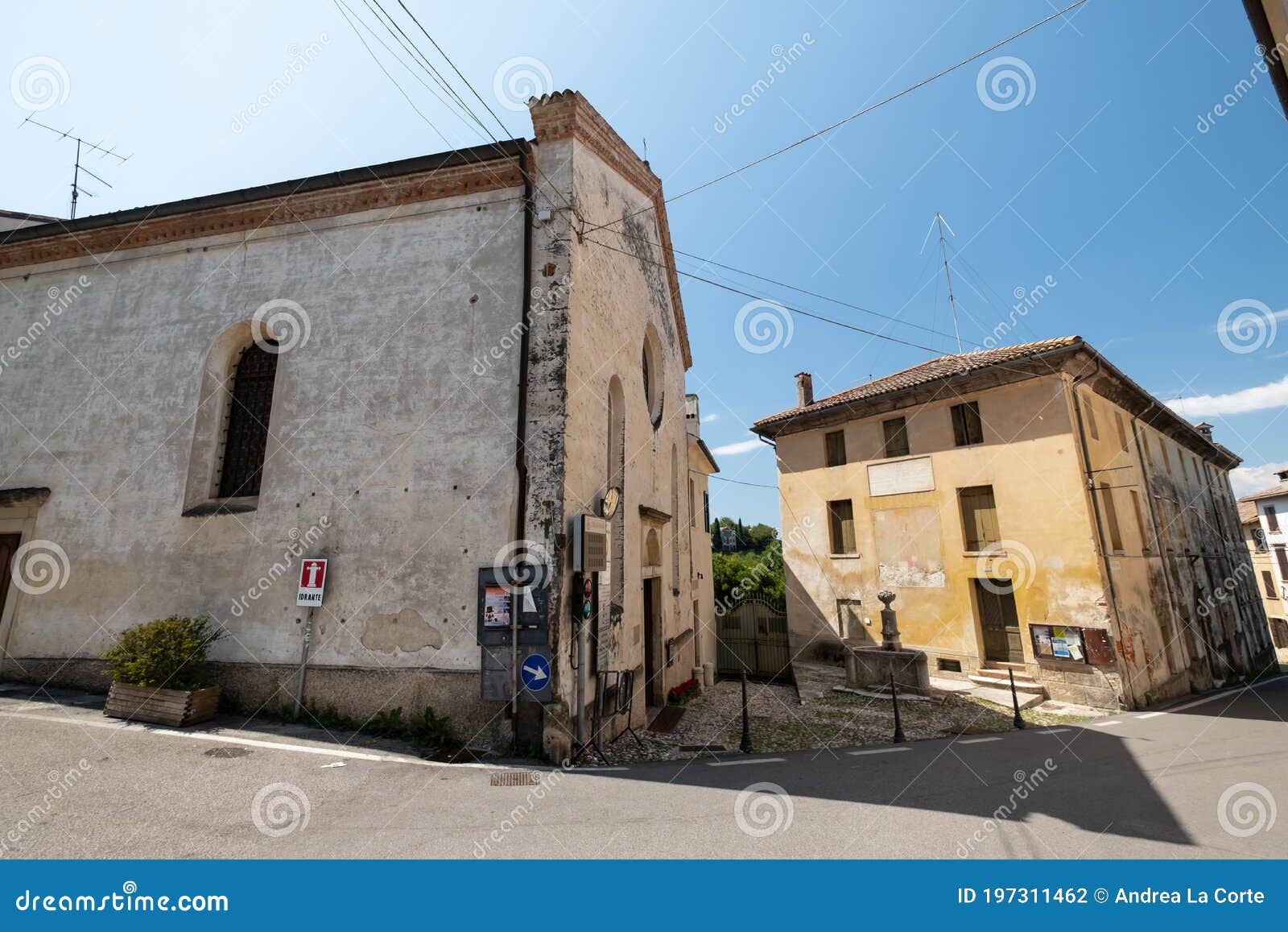 church of santa caterina d`alessandria, asolo, treviso italy