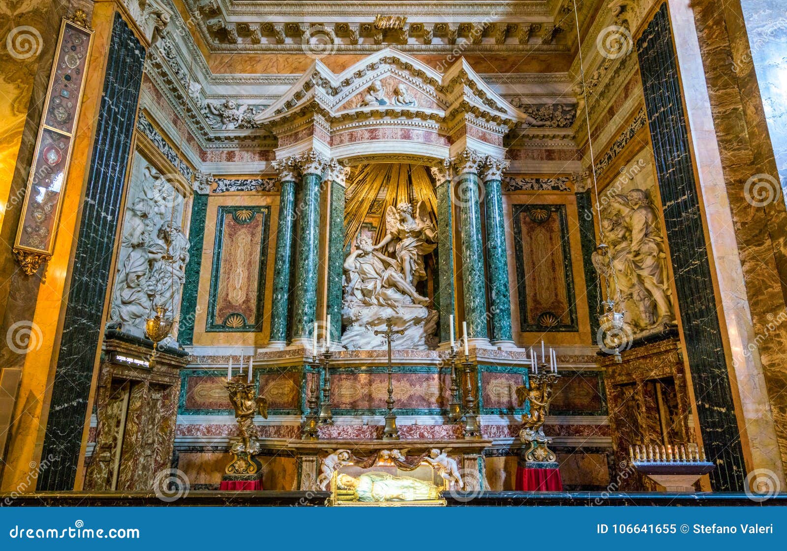 church of santa maria della vittoria in rome, italy.