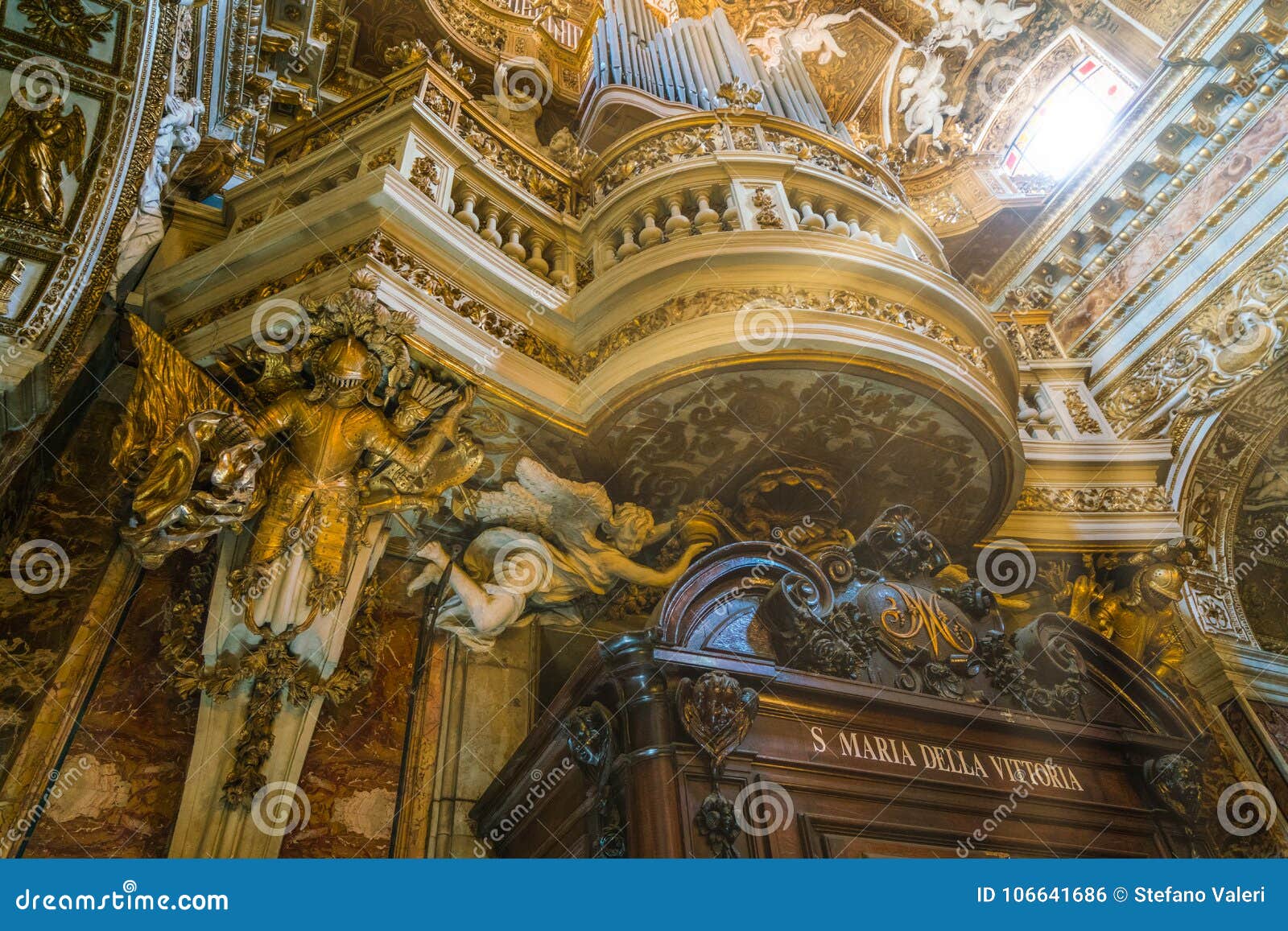 church of santa maria della vittoria in rome, italy.