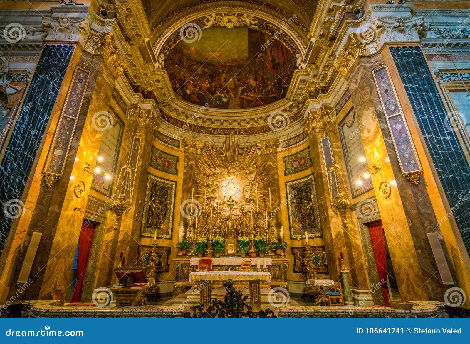 church of santa maria della vittoria in rome, italy.