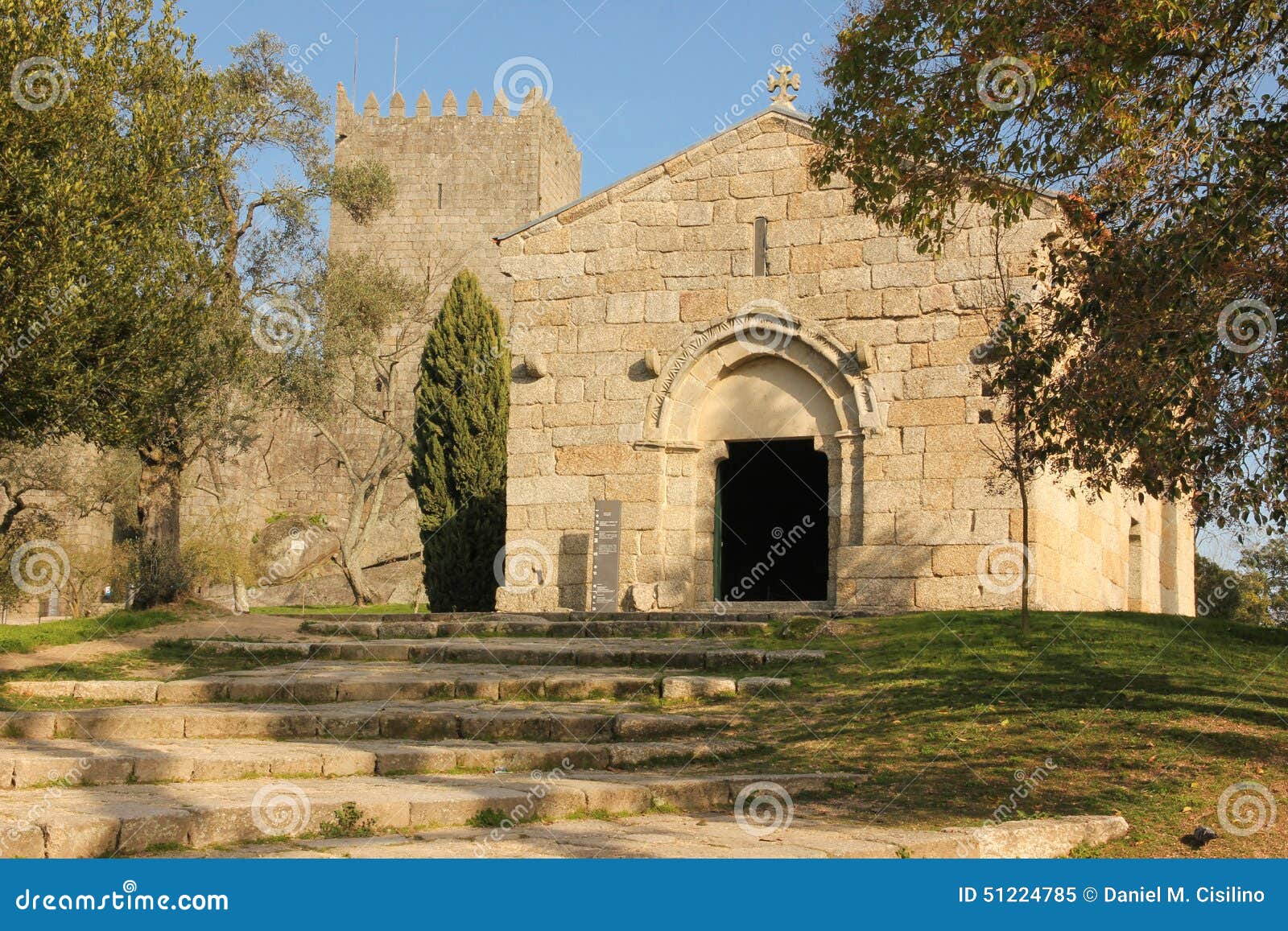 church of sao miguel do castelo. guimaraes. portugal