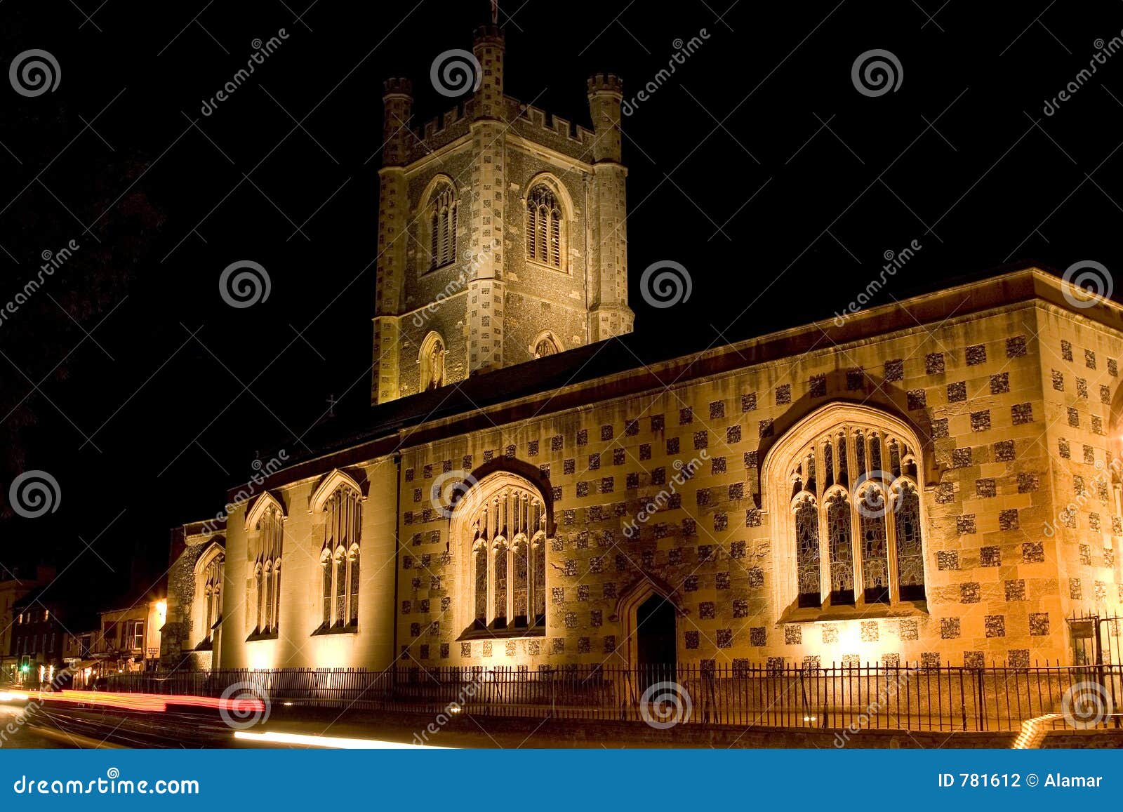 Church in spotlight stock photo. Image of spotlights, christian 781612