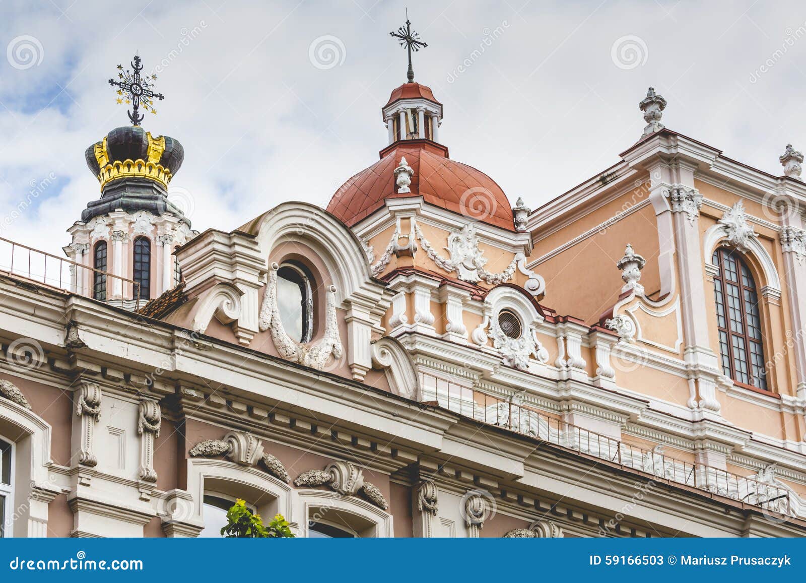 Church of St. Casimir, Vilnius, Lithuania Stock Image Image of
