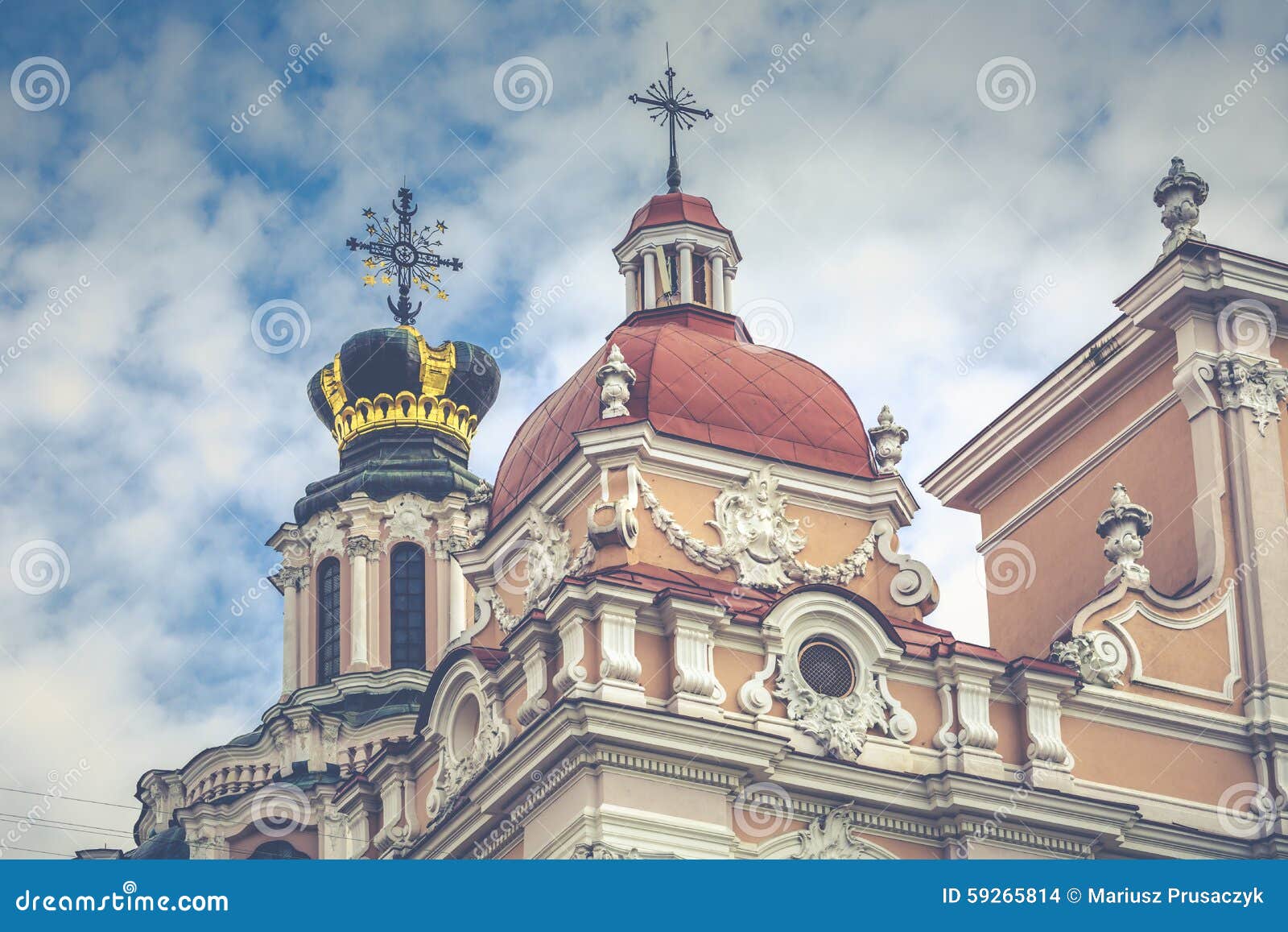 Church of St. Casimir, Vilnius, Lithuania Stock Photo Image of