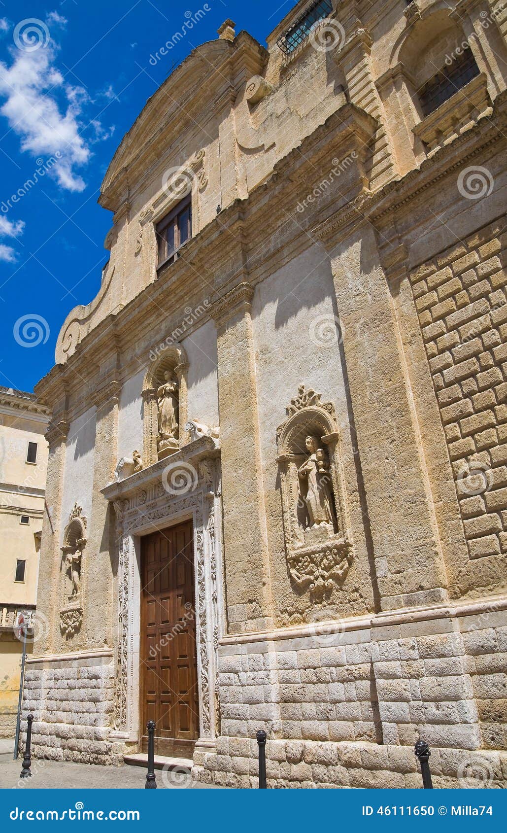Church of St. Chiara. Altamura. Puglia. Italy Stock Photo - Image of ...