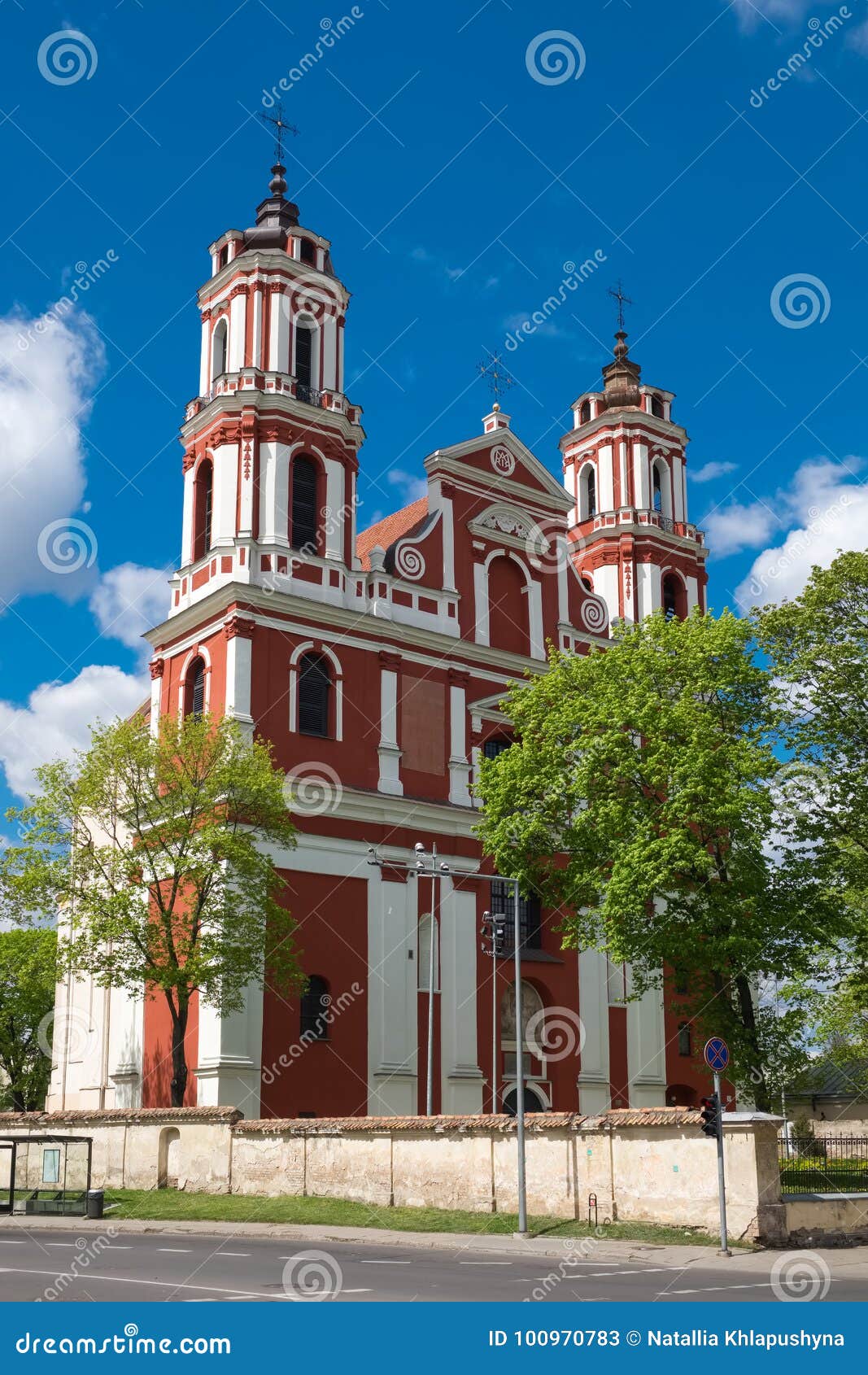 church of st. philip and st. jacob in vilnius, lithuania.