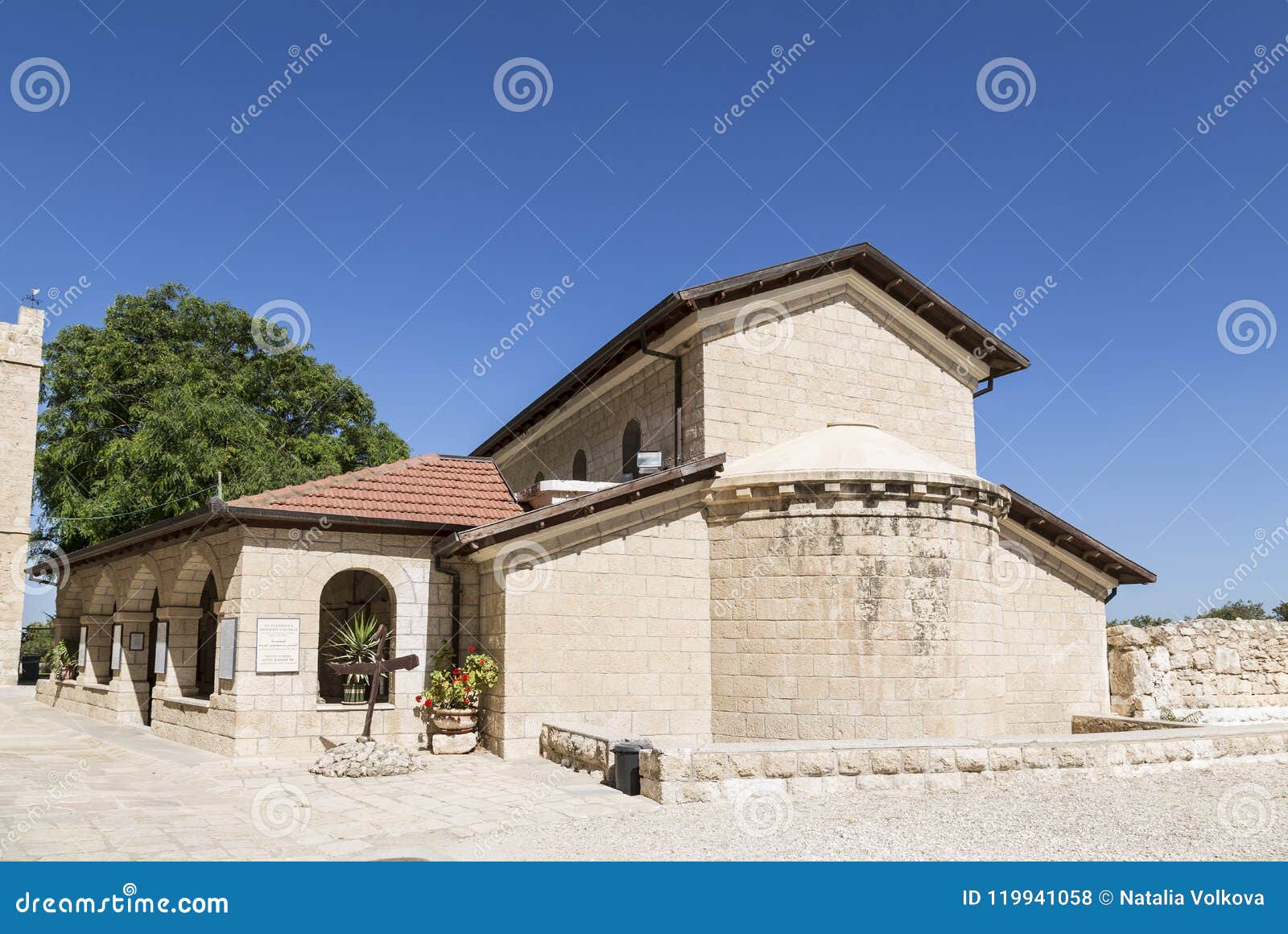 church of st. stefan in the monastery beit jamal. israel