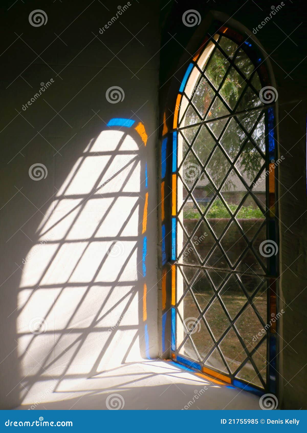 Church Stained Glass Window Light England Stock Image Image Of