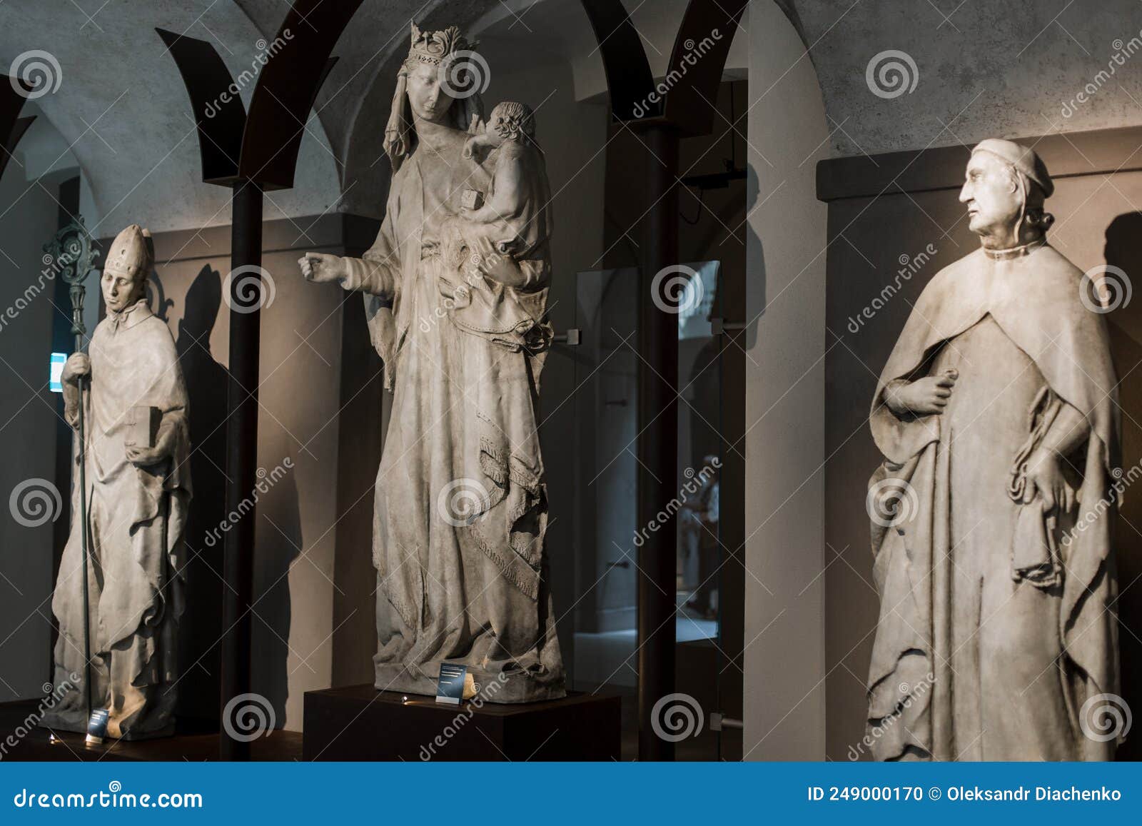 A Church Statues in the Catholic Museum in Italy Editorial Image