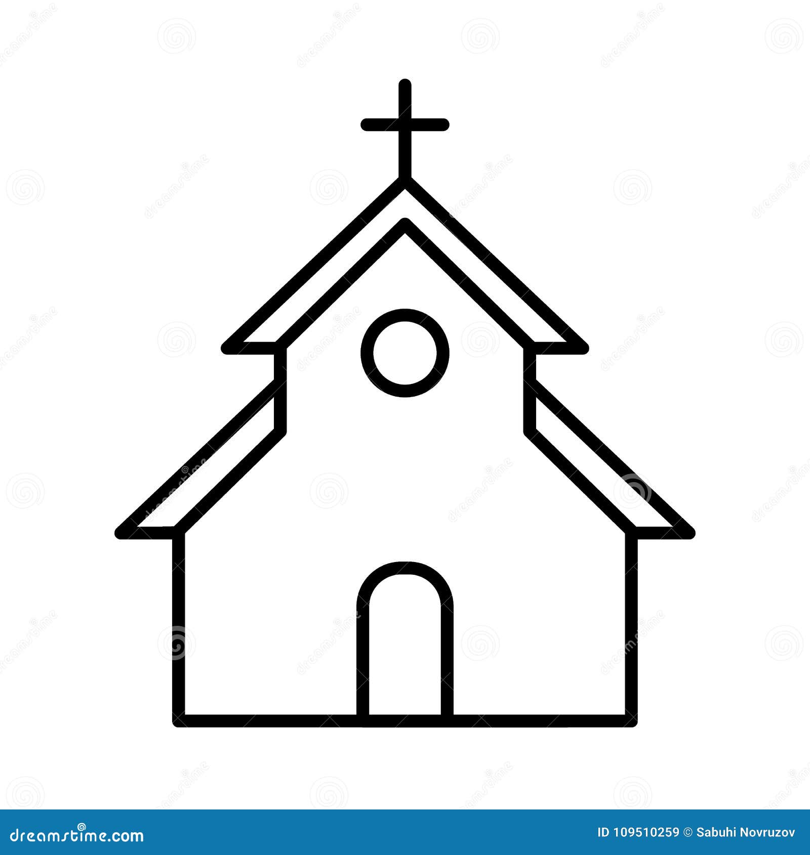 Download Church Outline Drawing At Getdrawingscom Free For Sketch ...