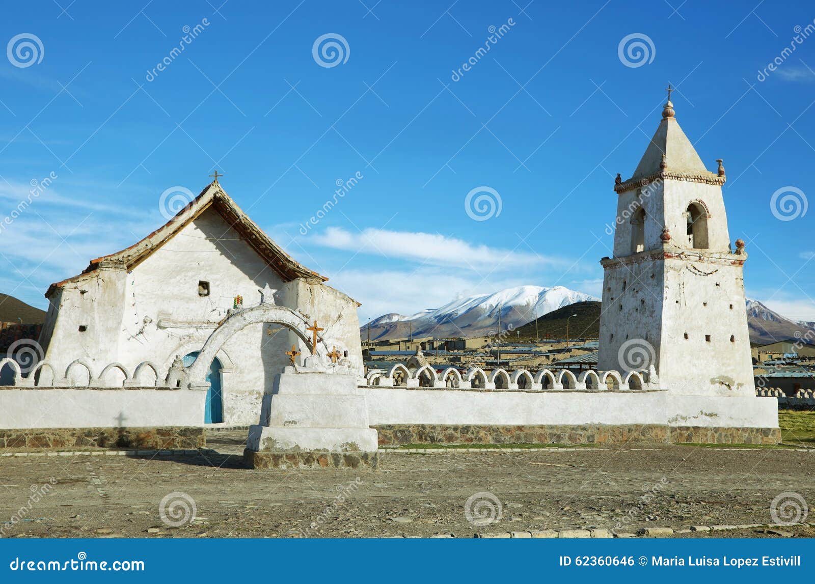 church in the volcano isluga national park