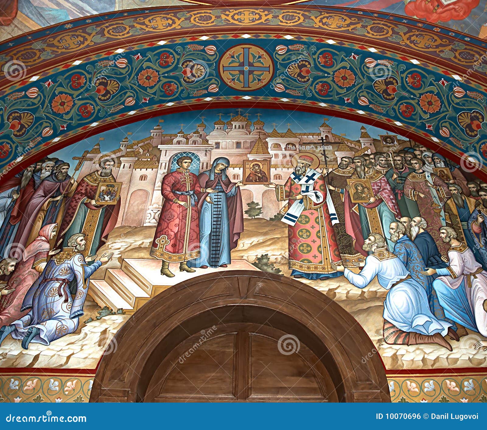 Church wall painting stock photo. Image of religion, paint 10070696