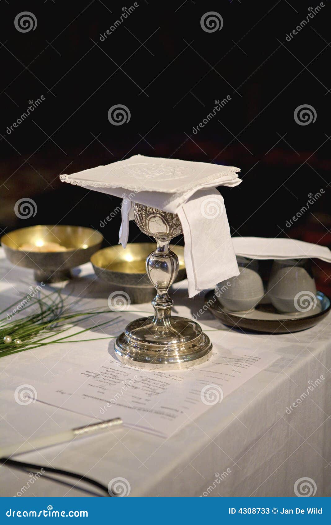 Church wine stock image. Image of service, goblet, sacrament 4308733