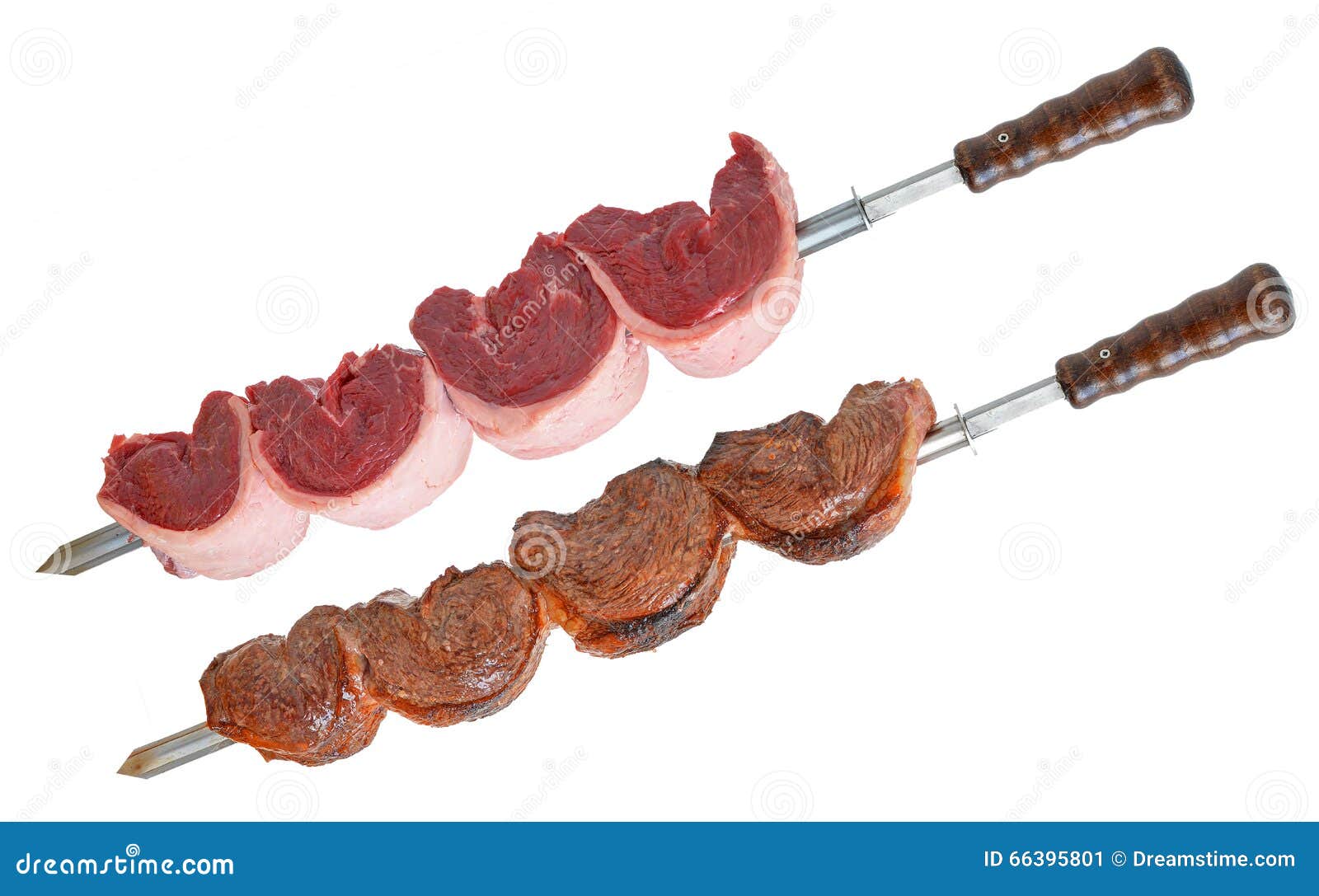 Picanha On Skewer On White Background Stock Photo - Download Image Now -  Picanha, Skewer, 2015 - iStock