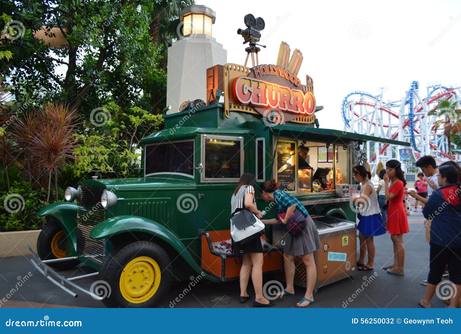 Churros truck editorial photography. Image of objects 56250032