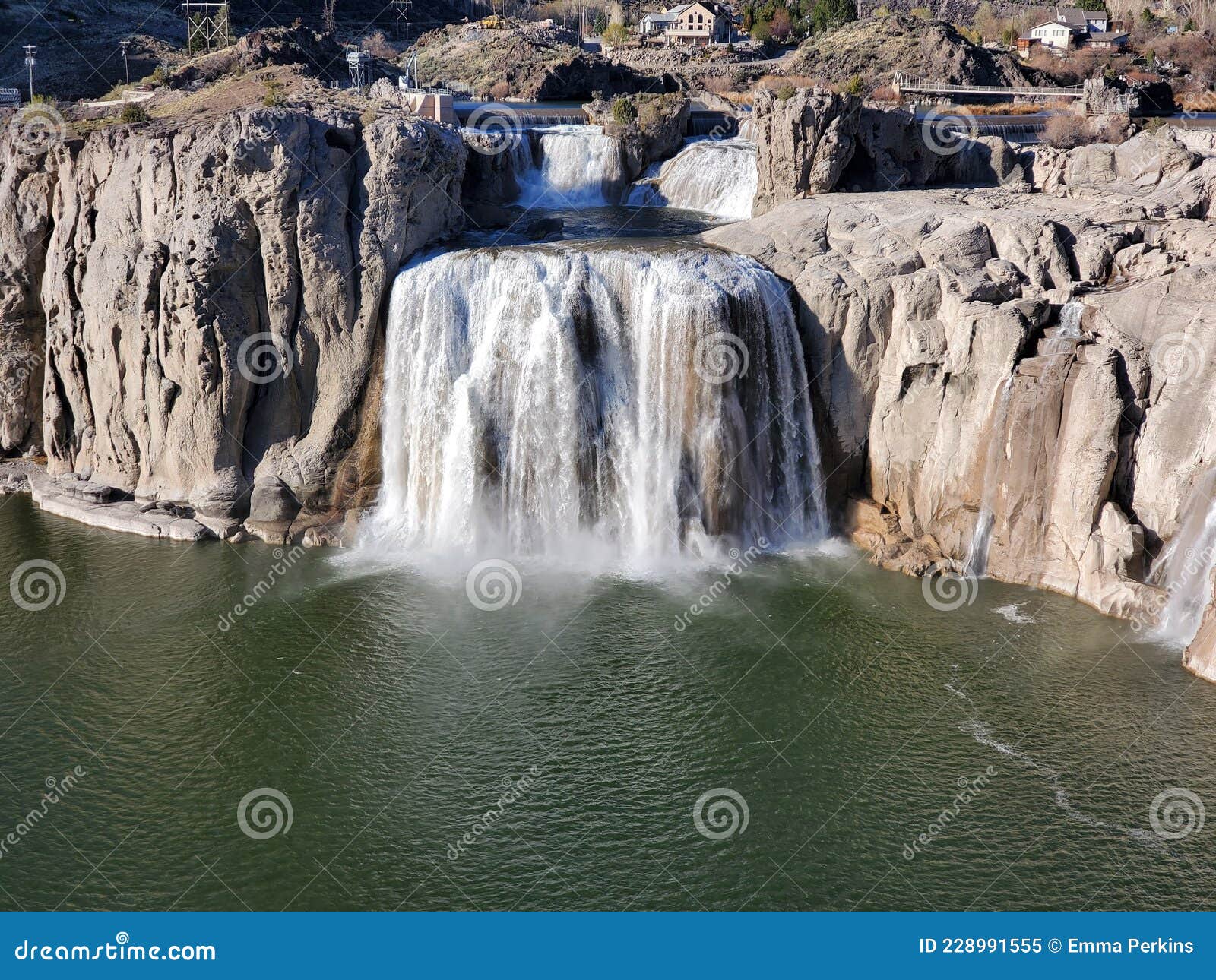 Chutes de shoshone image stock. Image du shoshone, cascade 228991555