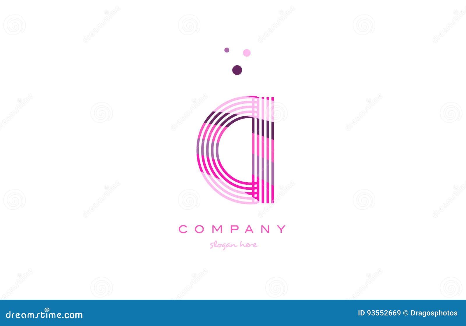 ci c i alphabet letter logo pink purple line icon template 