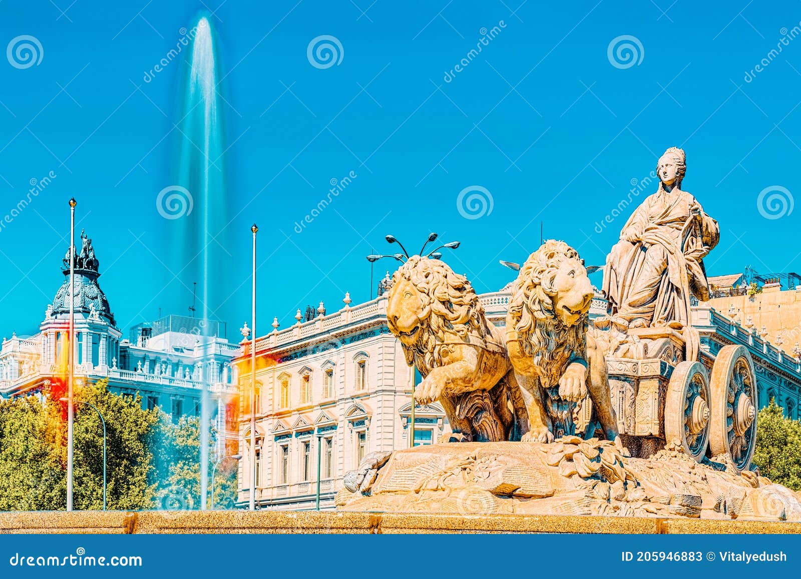 cibeles fountain fuente de la diosa cibeles, fontano cibelo an