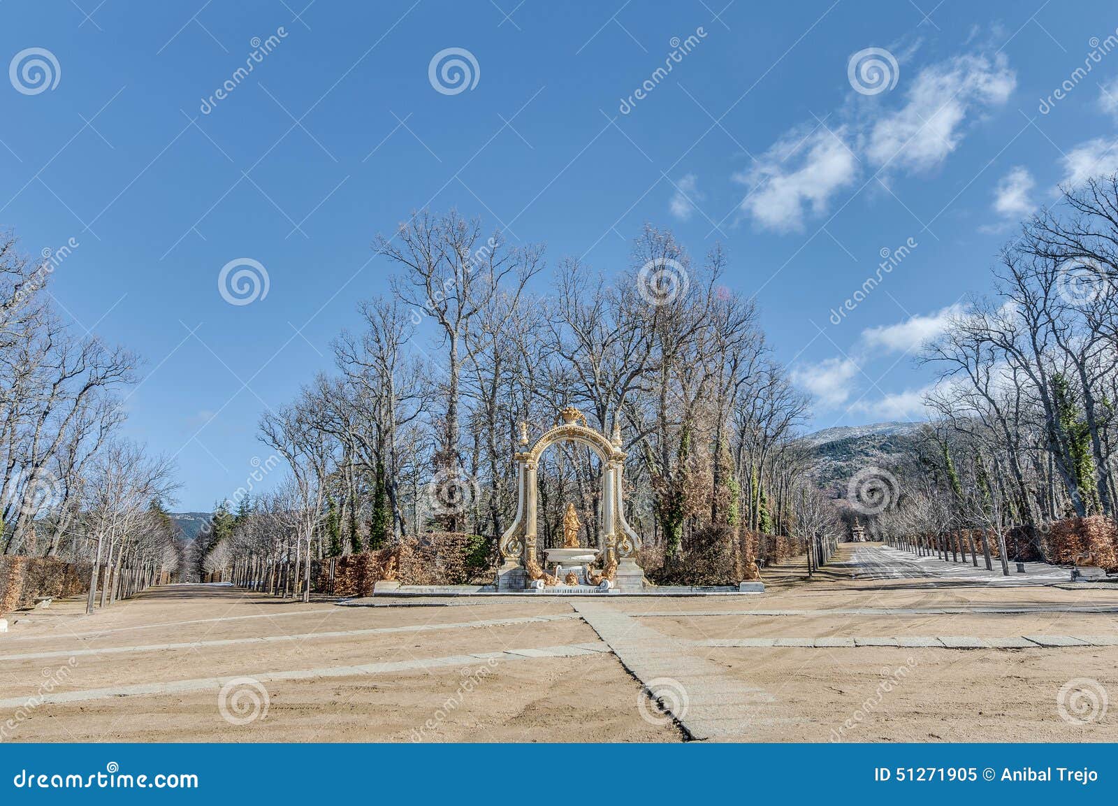 cibeles fountain at la granja palace, spain