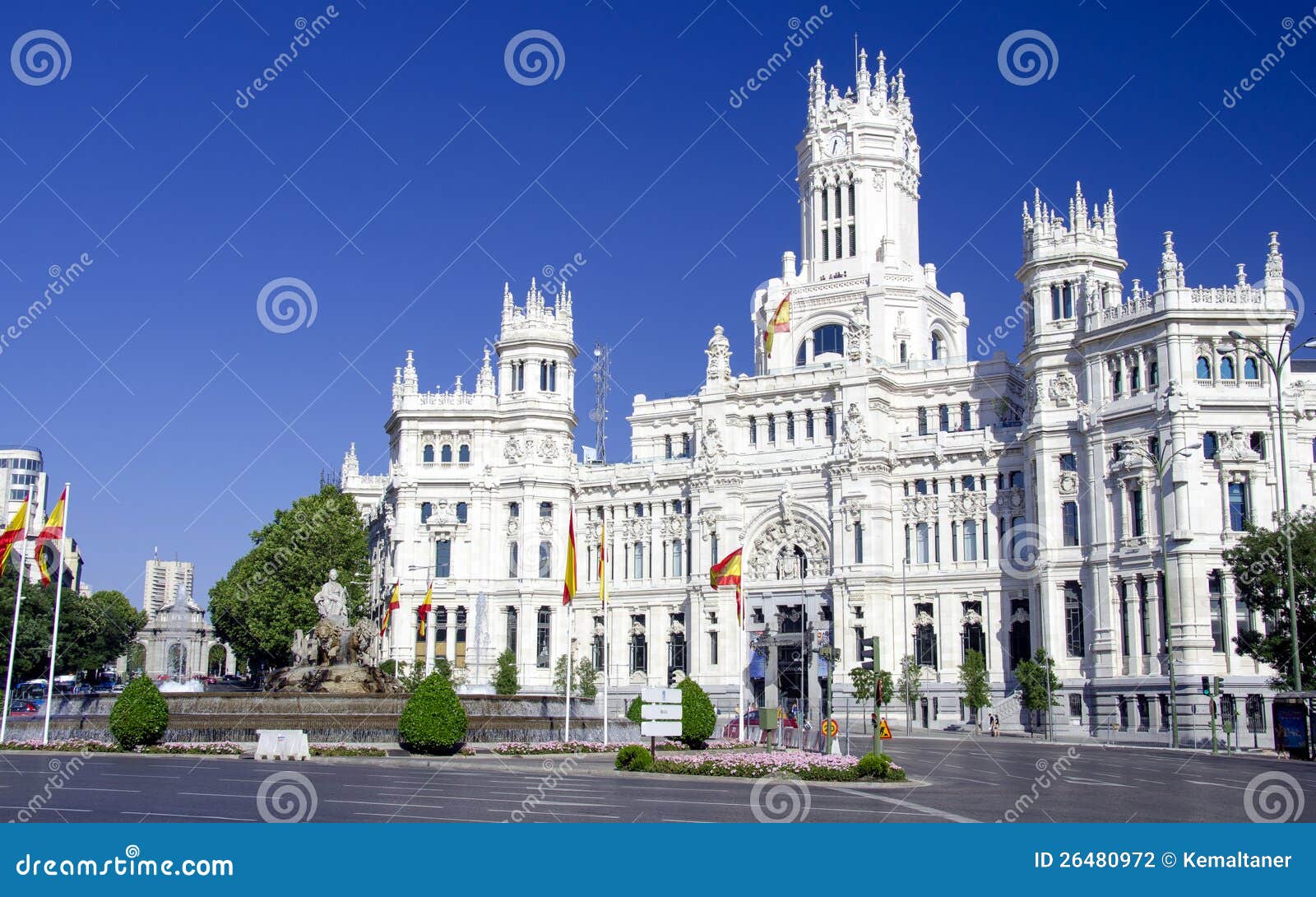 cibeles place in madrid, spain