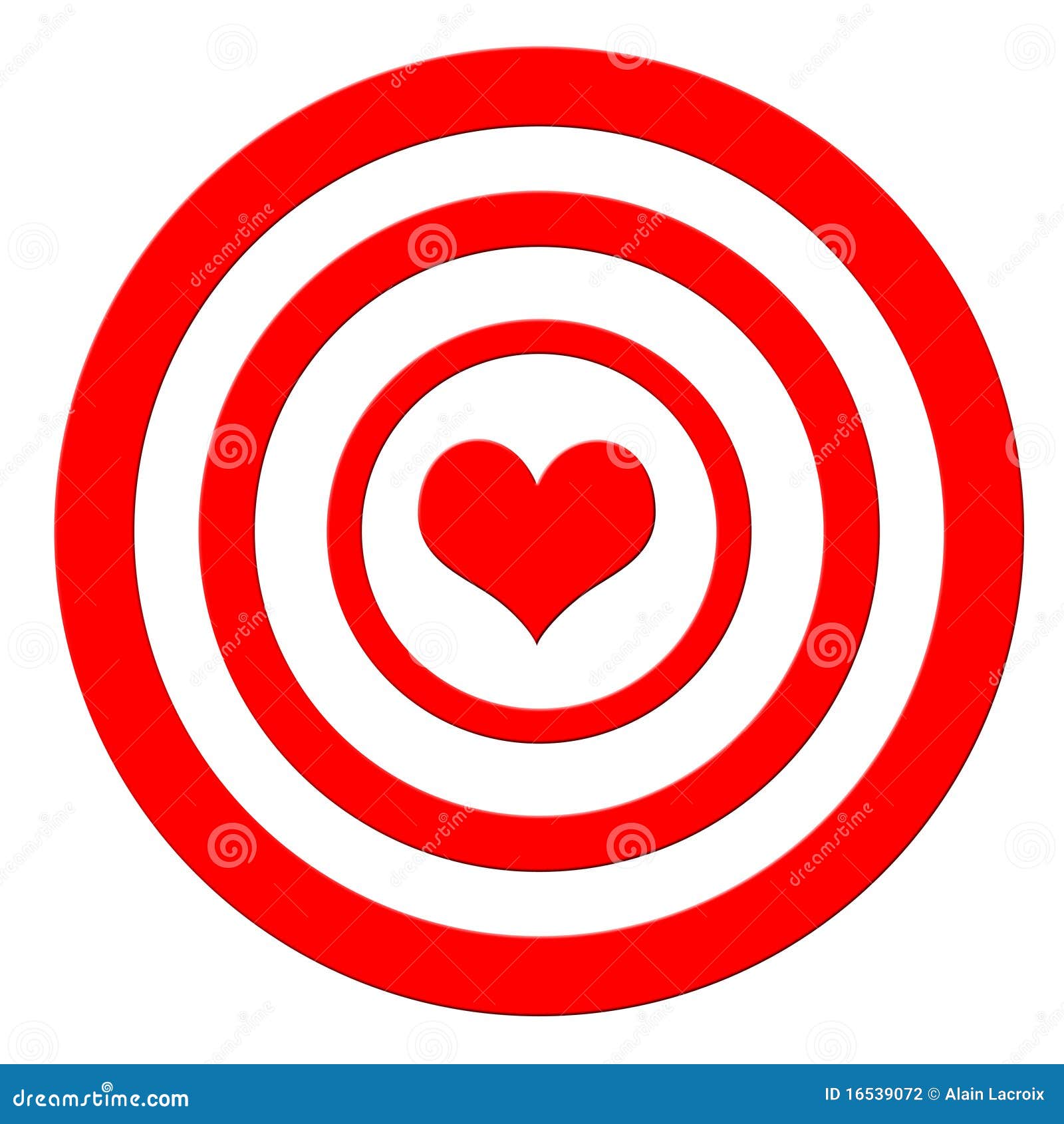 Cible De Coeur Illustration Stock Illustration Du Charme