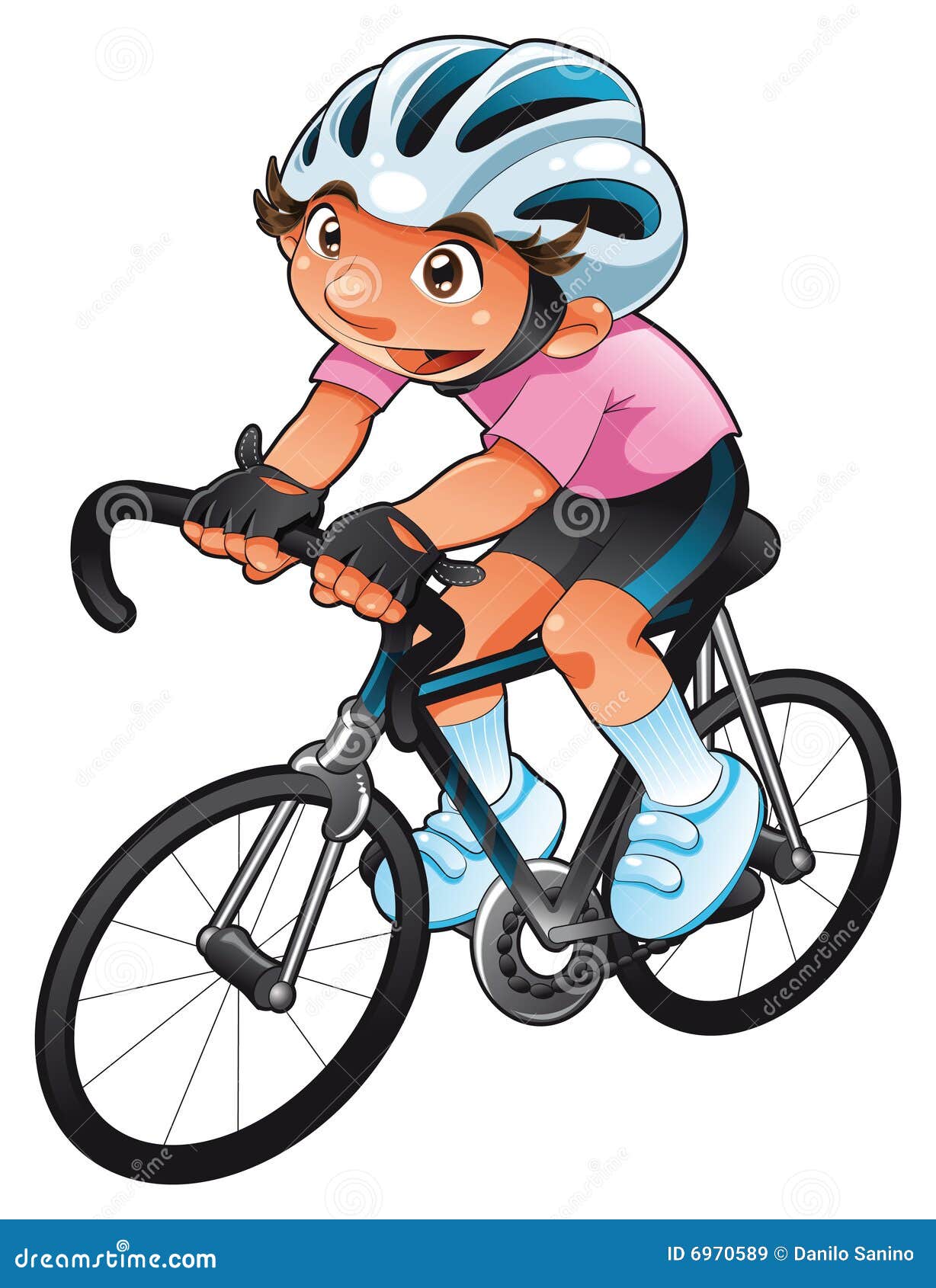 Ciclista del bebé ilustración del vector. Ilustración de deporte ...